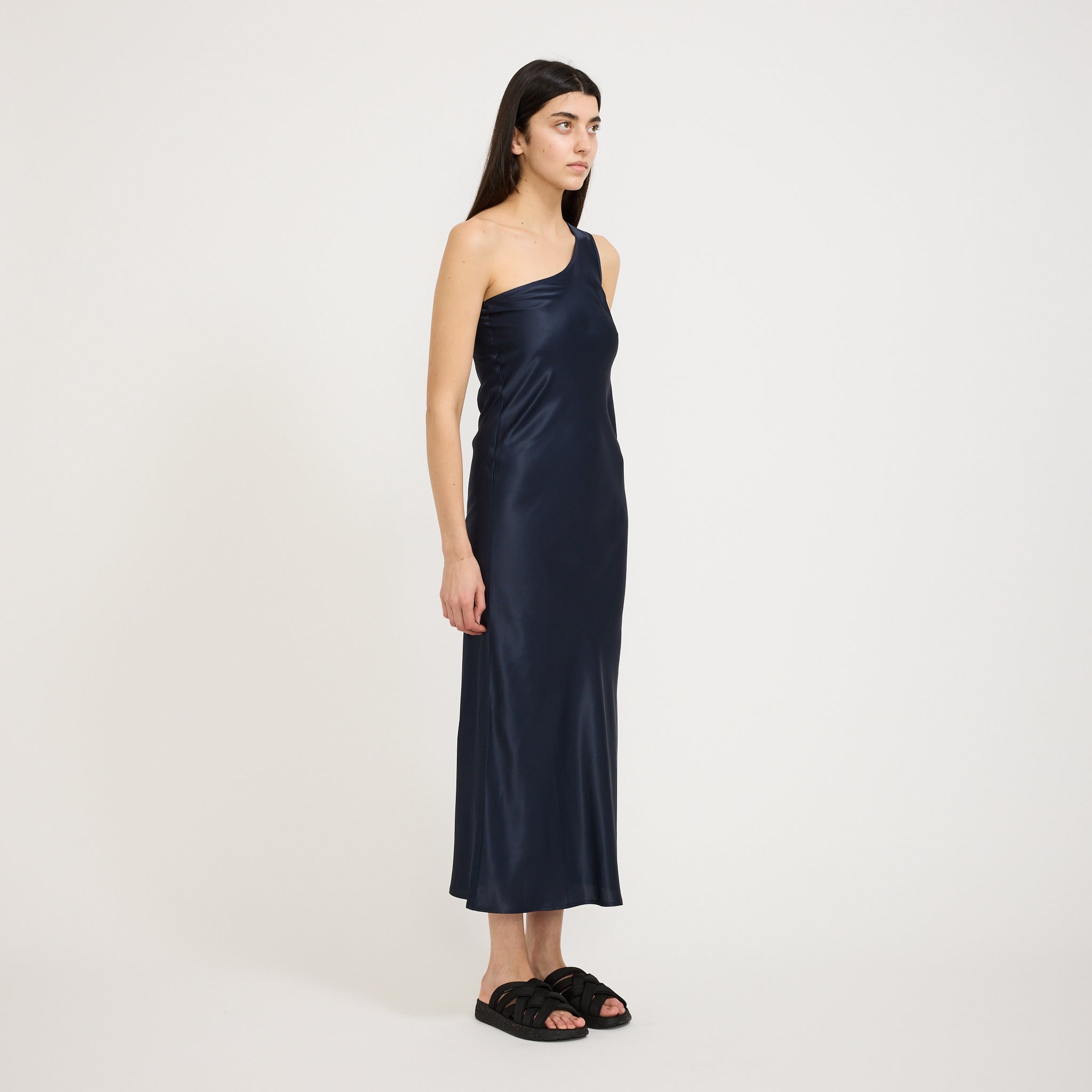 Baserange | One Strap Dydine Dress Blue Black | Maplestore