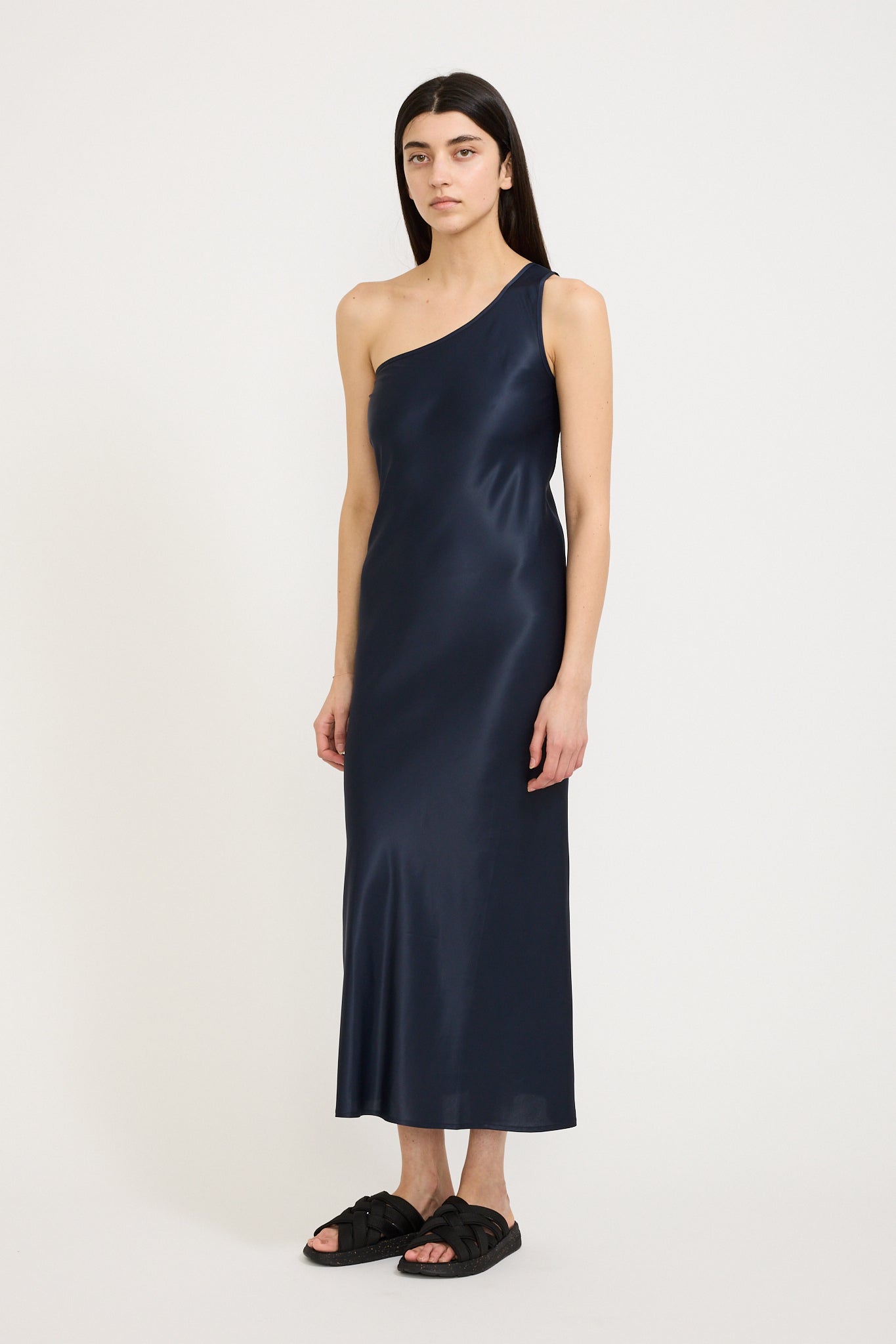 Baserange | One Strap Dydine Dress Blue Black | Maplestore