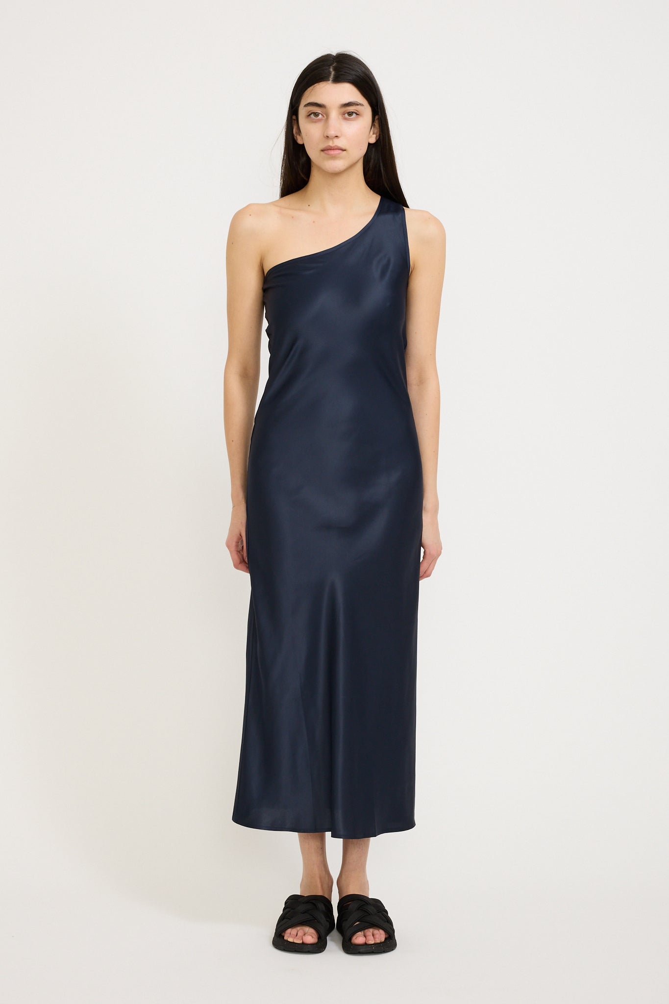 Baserange | One Strap Dydine Dress Blue Black | Maplestore