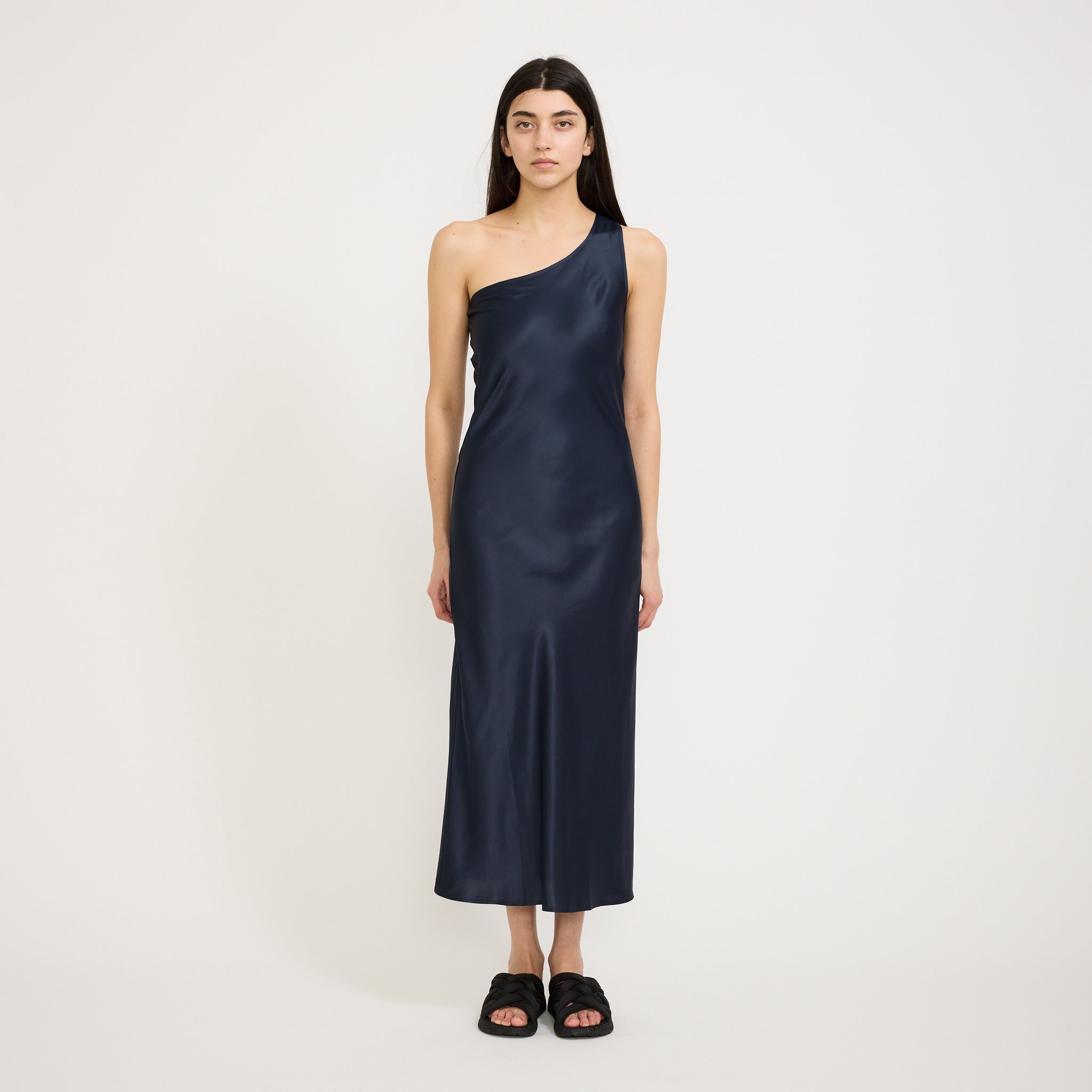 Baserange | One Strap Dydine Dress Blue Black | Maplestore
