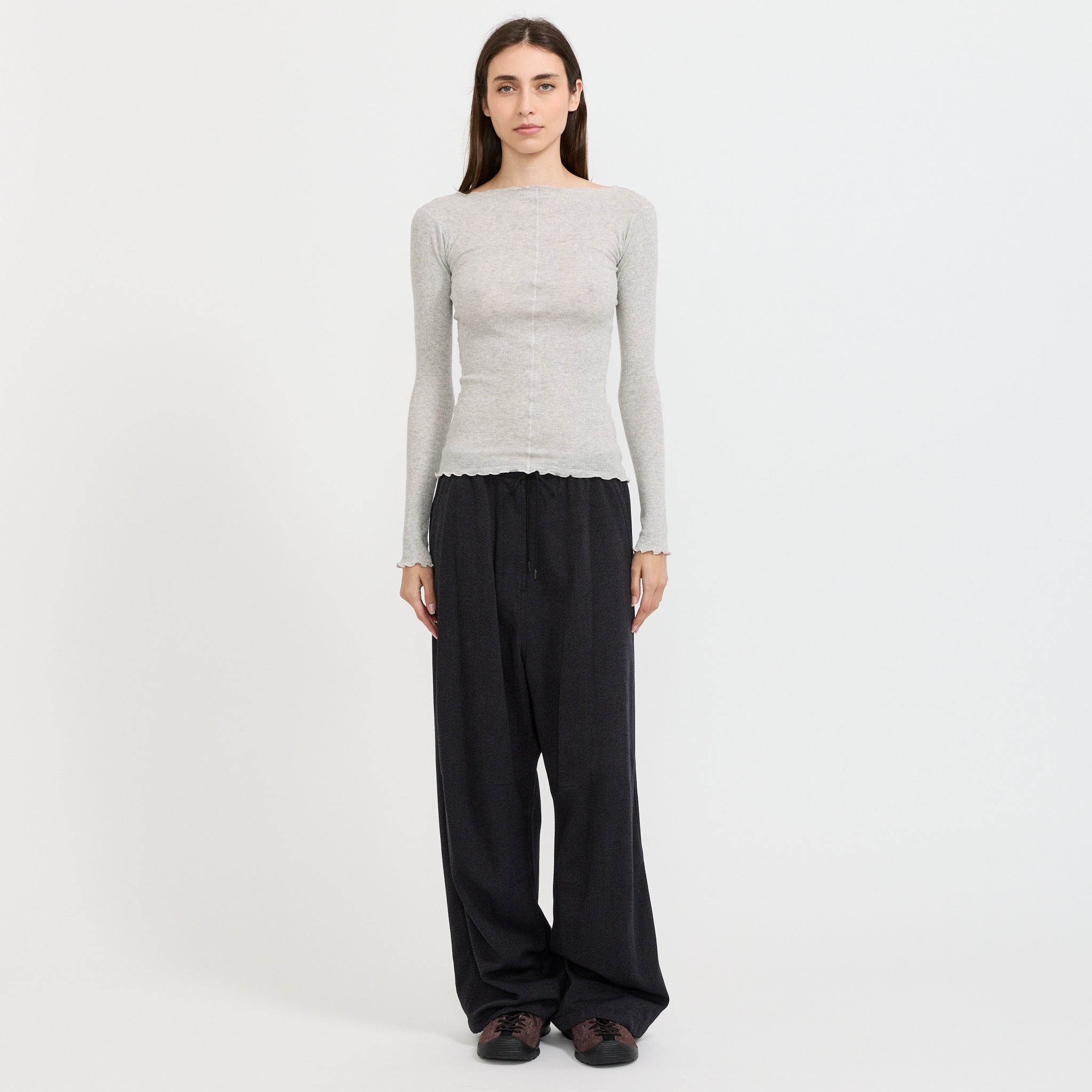 Pama Long Sleeve Grey Melange