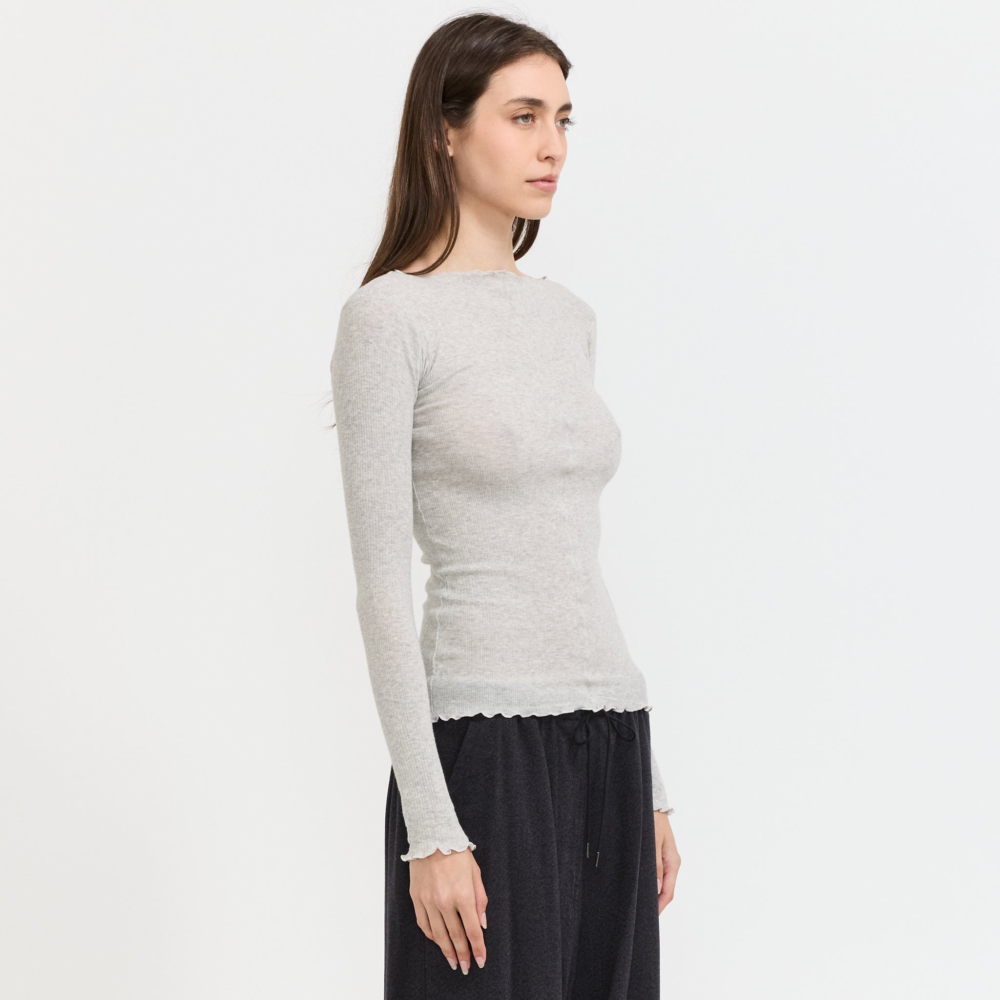 Pama Long Sleeve Grey Melange