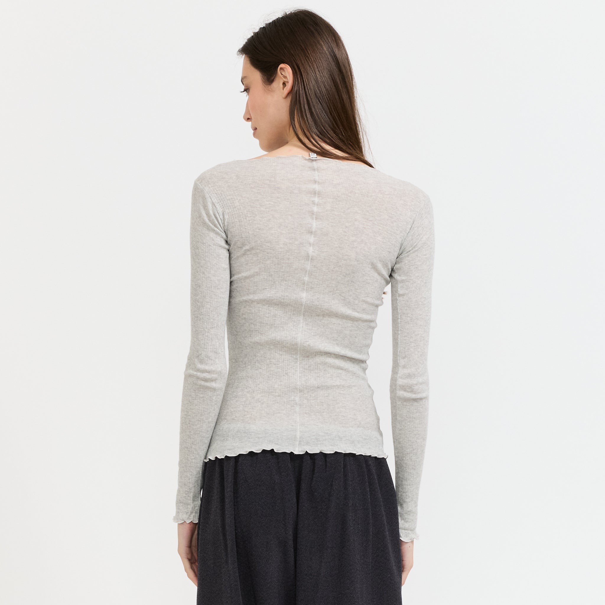 Pama Long Sleeve Grey Melange