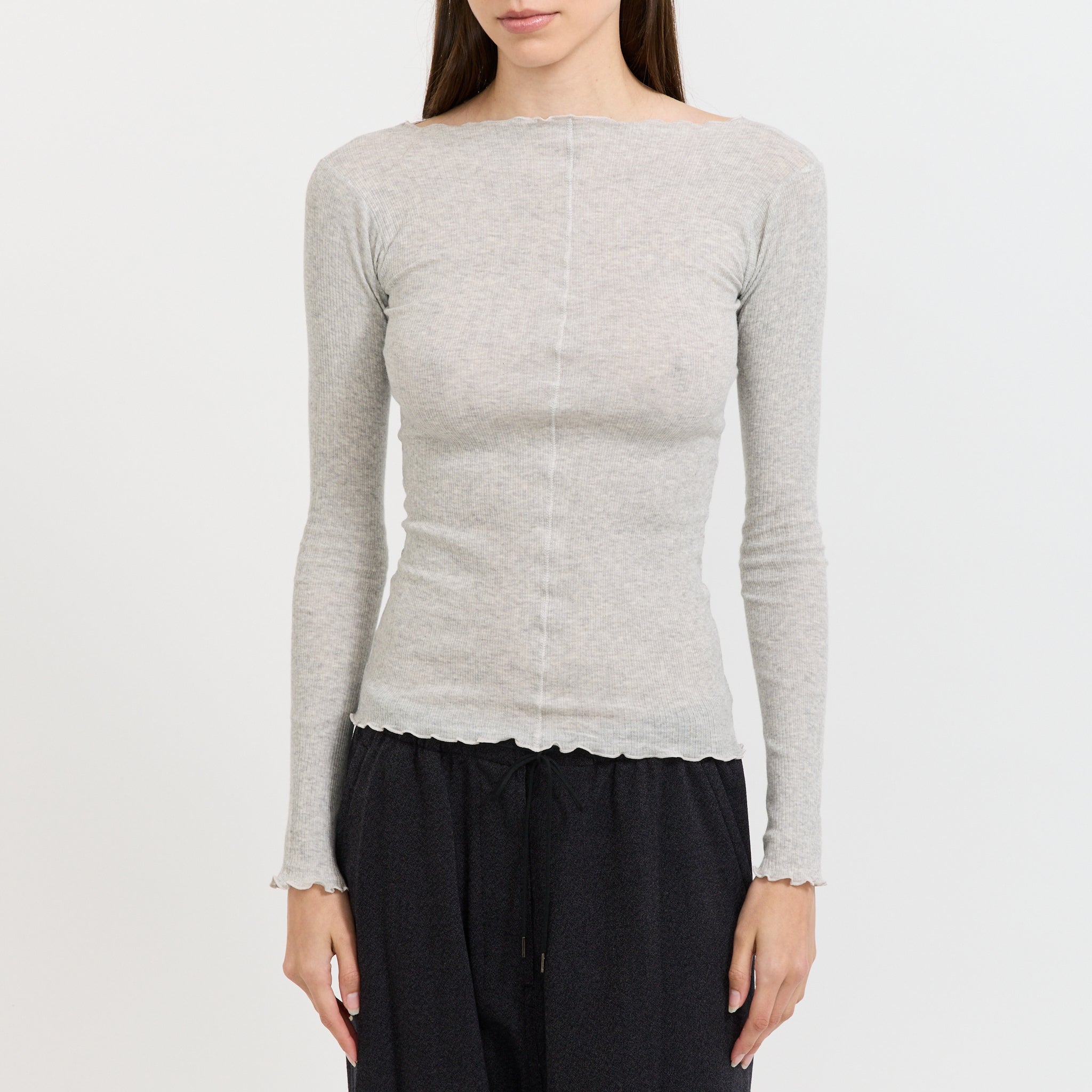 Pama Long Sleeve Grey Melange