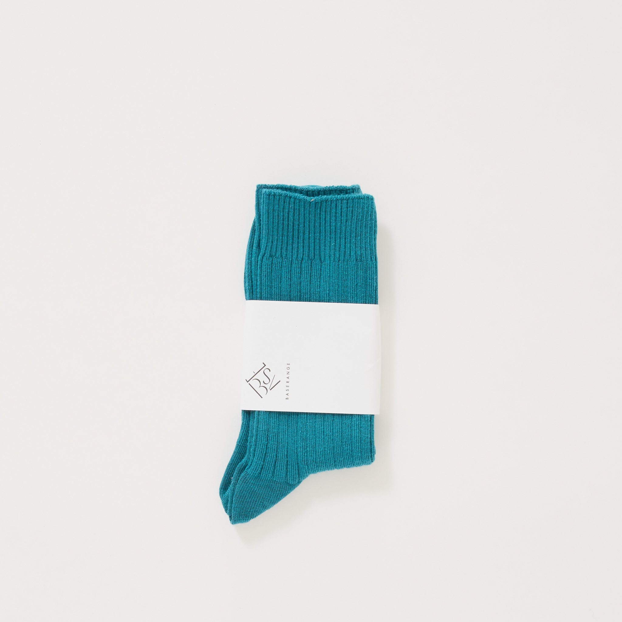 Rib Overankle Socks Rock Green