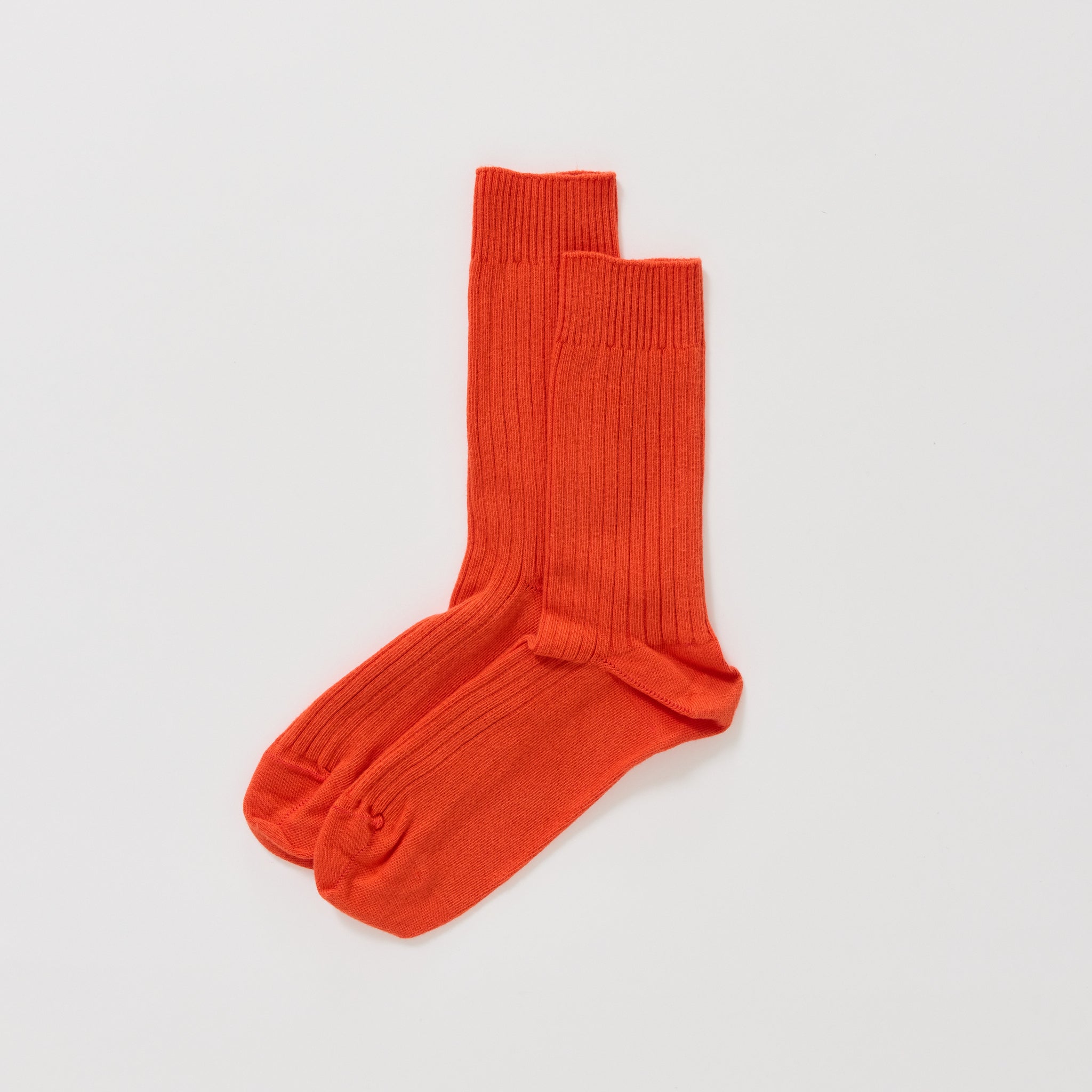 Rib Overankle Socks Bill Red