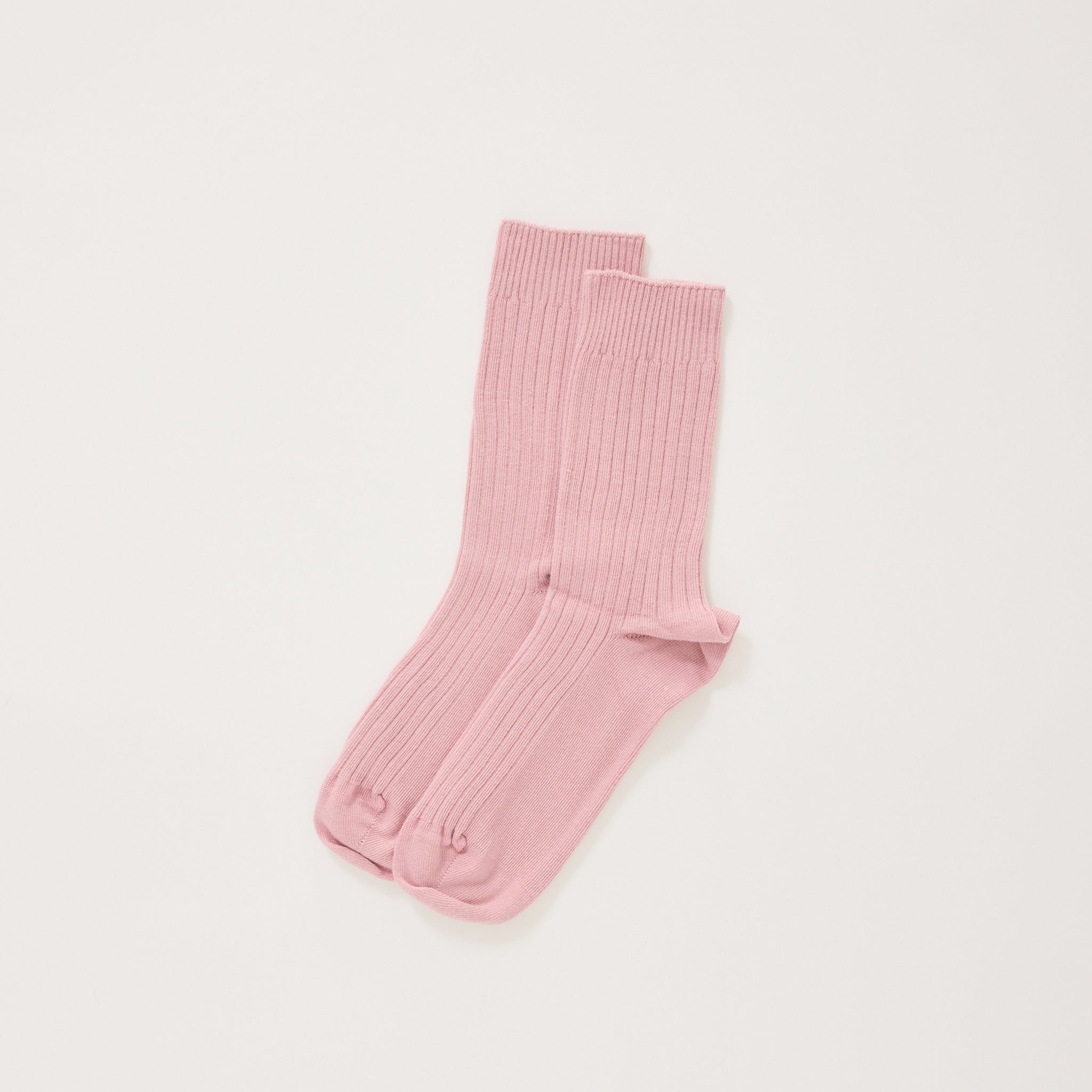 Rib Overankle Socks Bridge Brown
