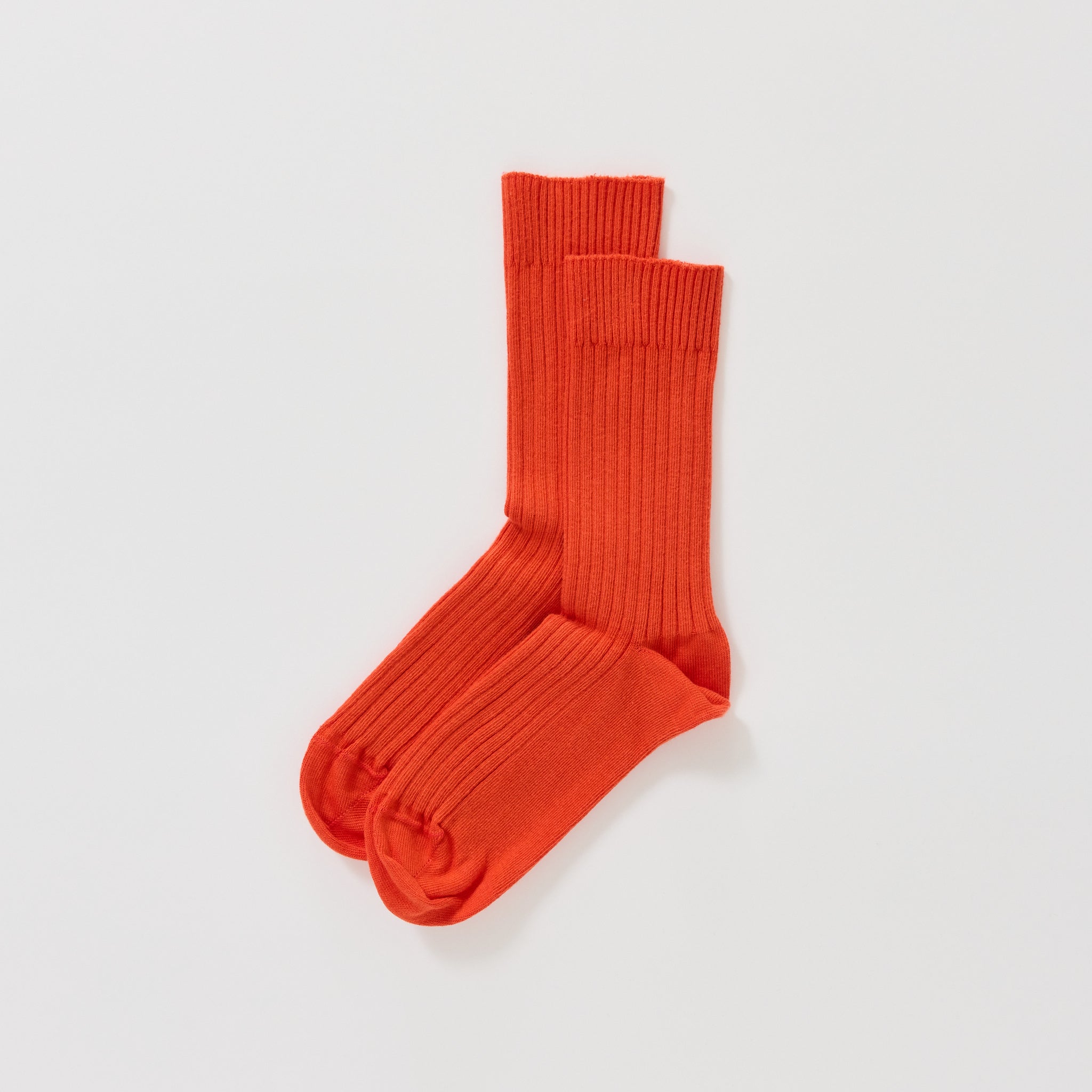 Rib Overankle Socks Chiral Red