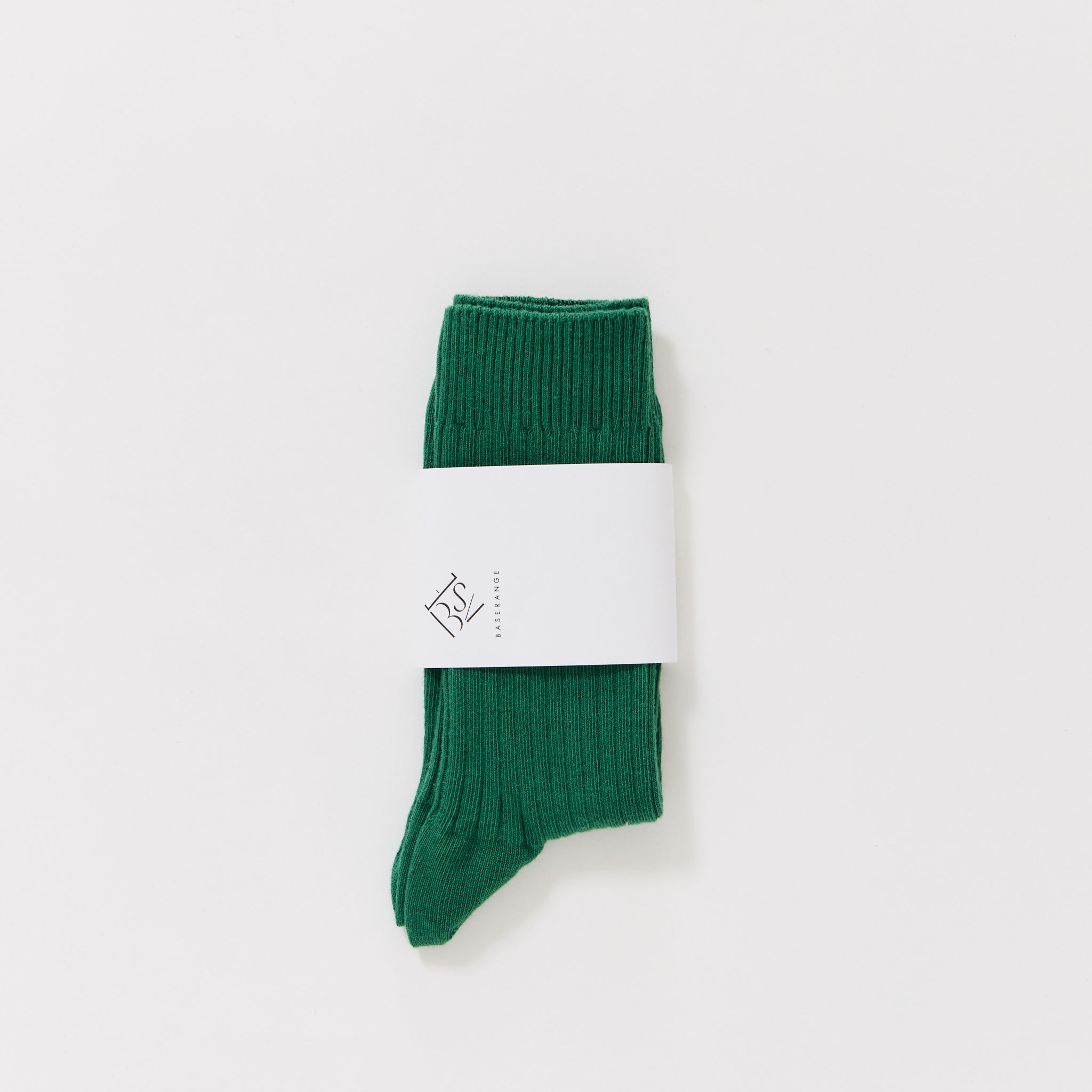 Rib Overankle Socks Calla Green