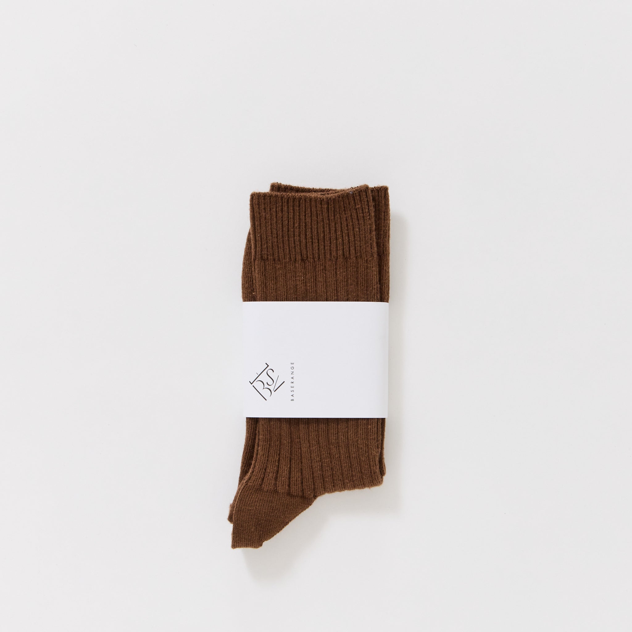 Rib Overankle Socks Nocciola Brown