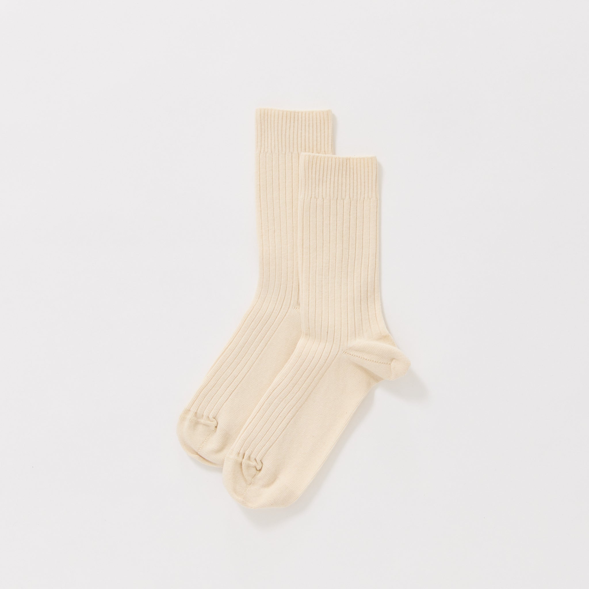 Rib Overankle Socks Undyed
