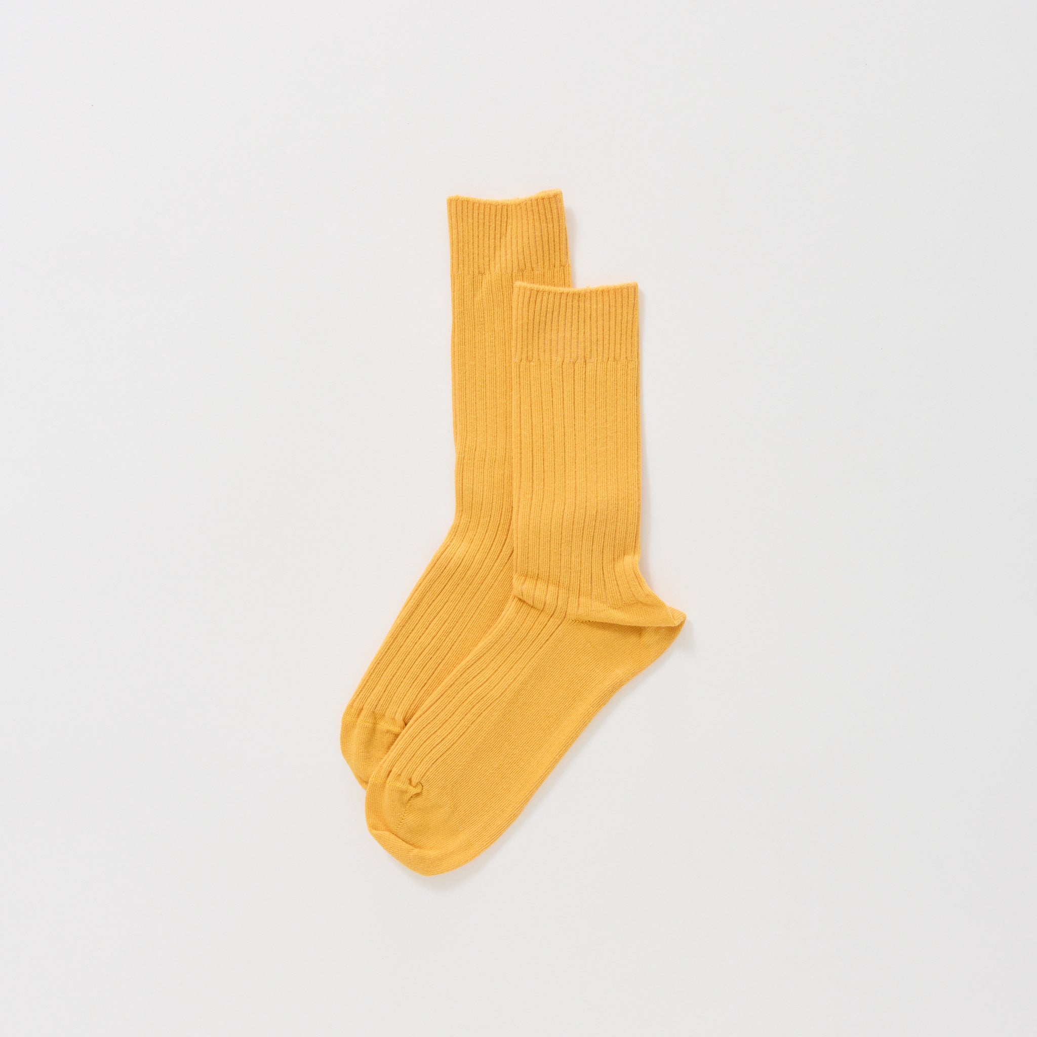 Rib Overankle Socks Dacty Yellow