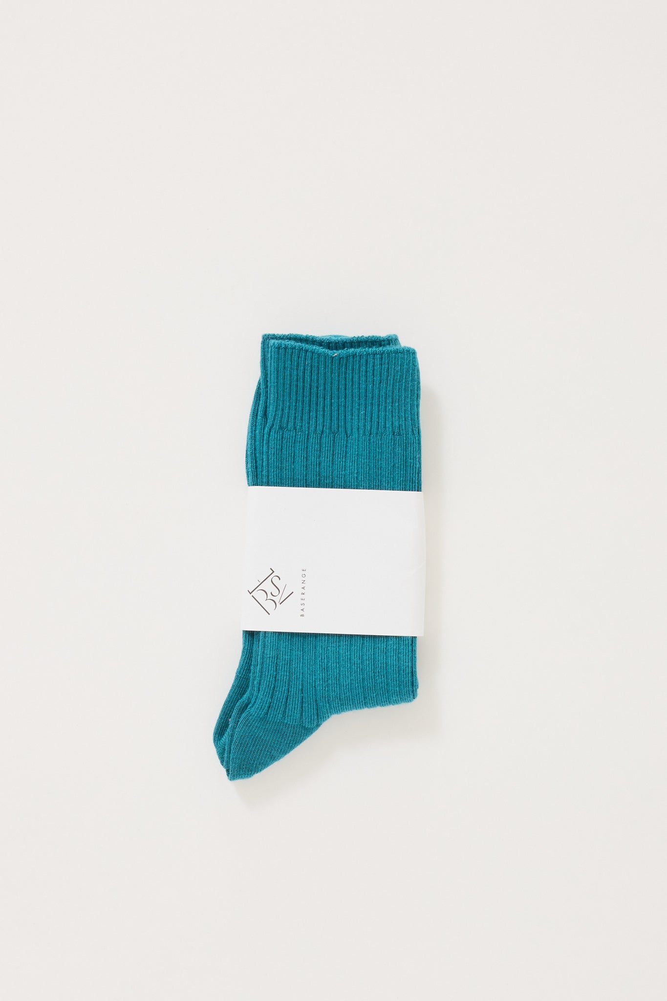 Rib Overankle Socks Rock Green