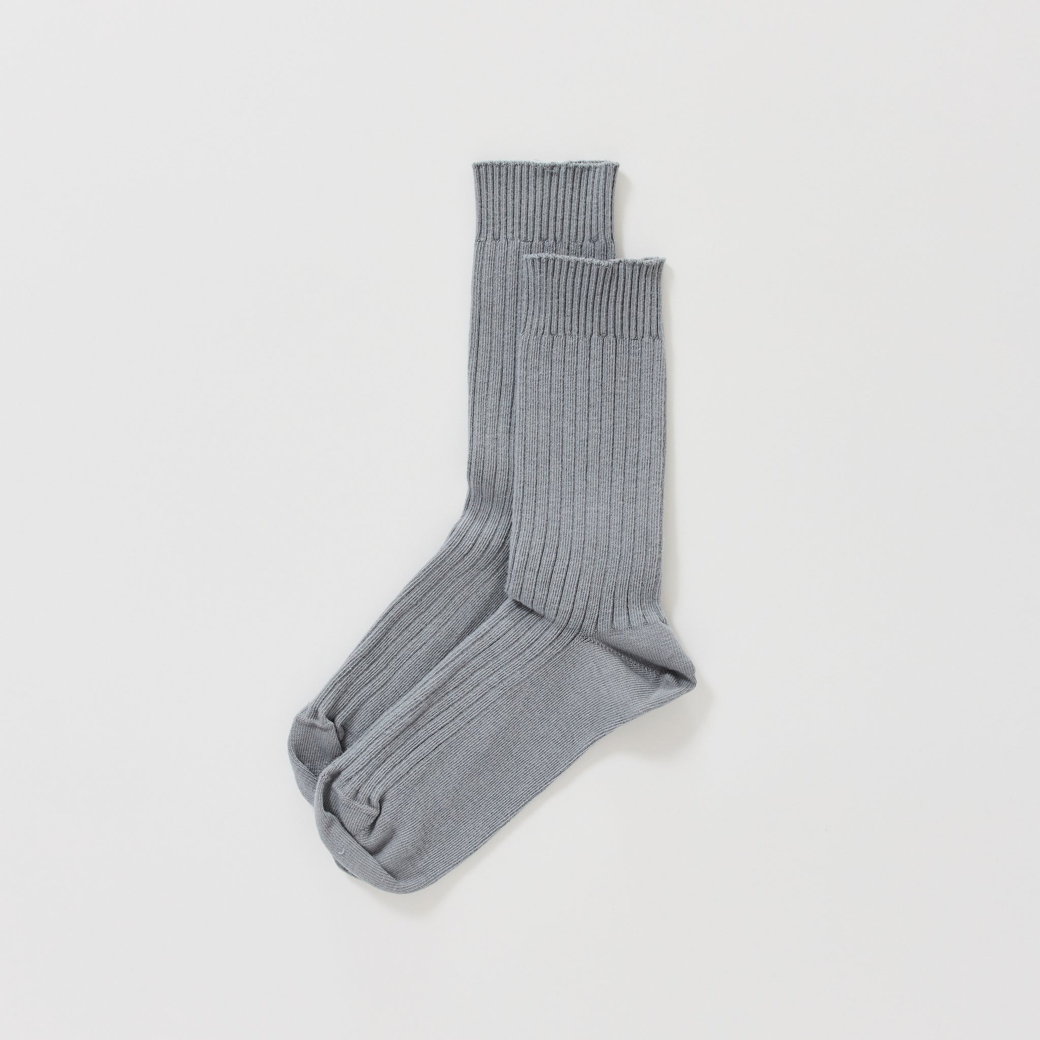 Rib Overankle Socks Sagi Grey