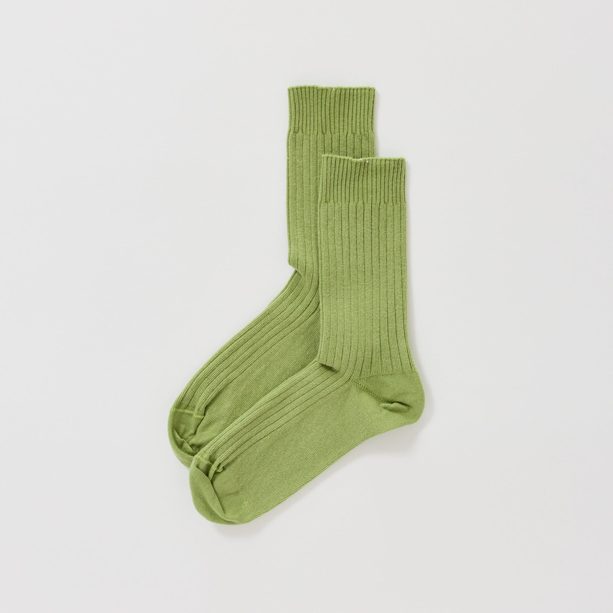 Rib Overankle Socks Stroma Green