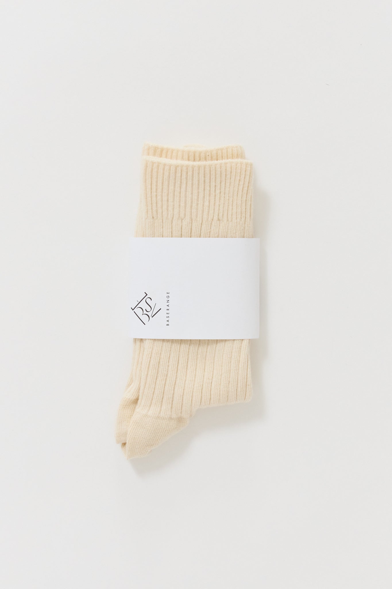 Baserange | Rib Overankle Socks Undyed | Maplestore