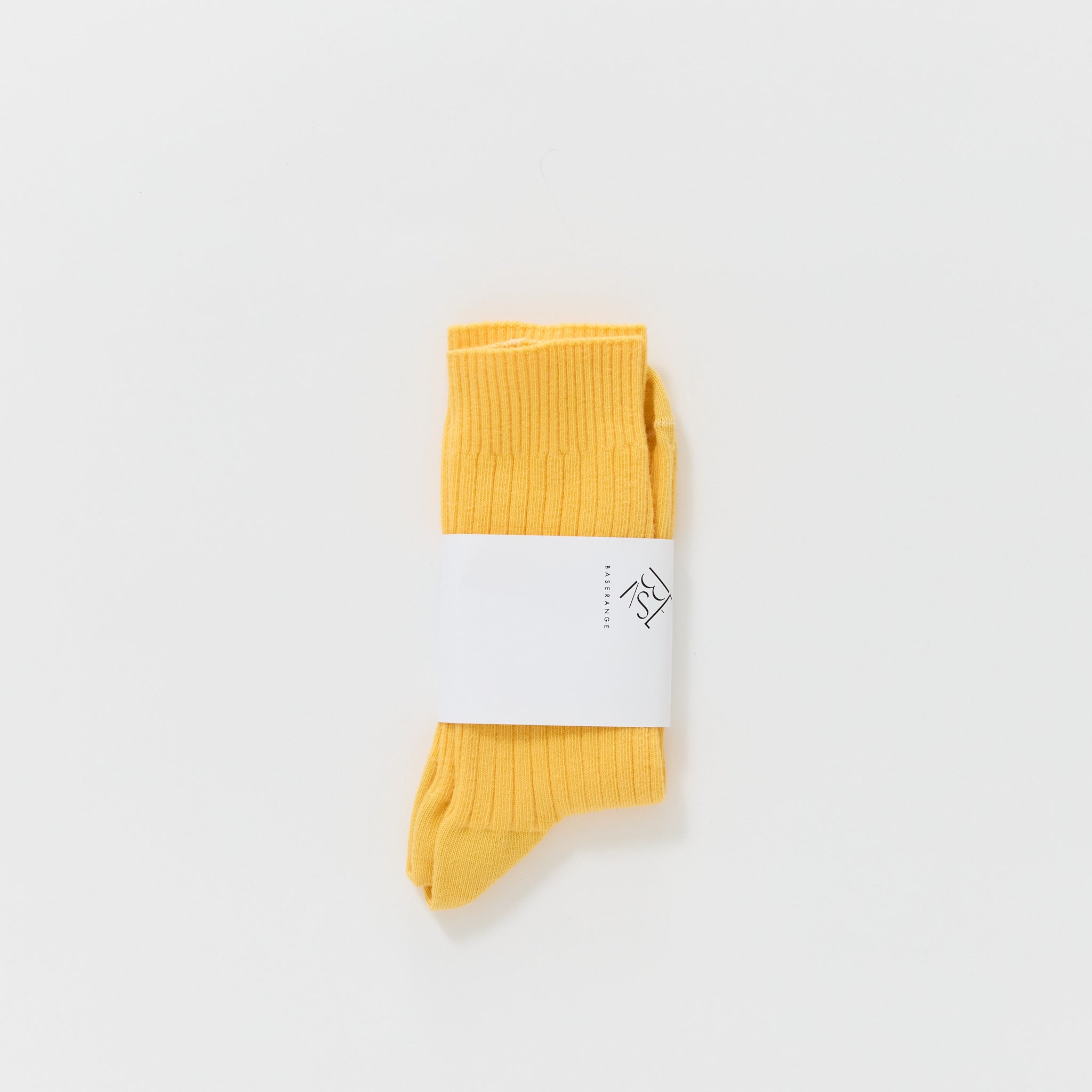 Rib Overankle Socks Eri Yellow