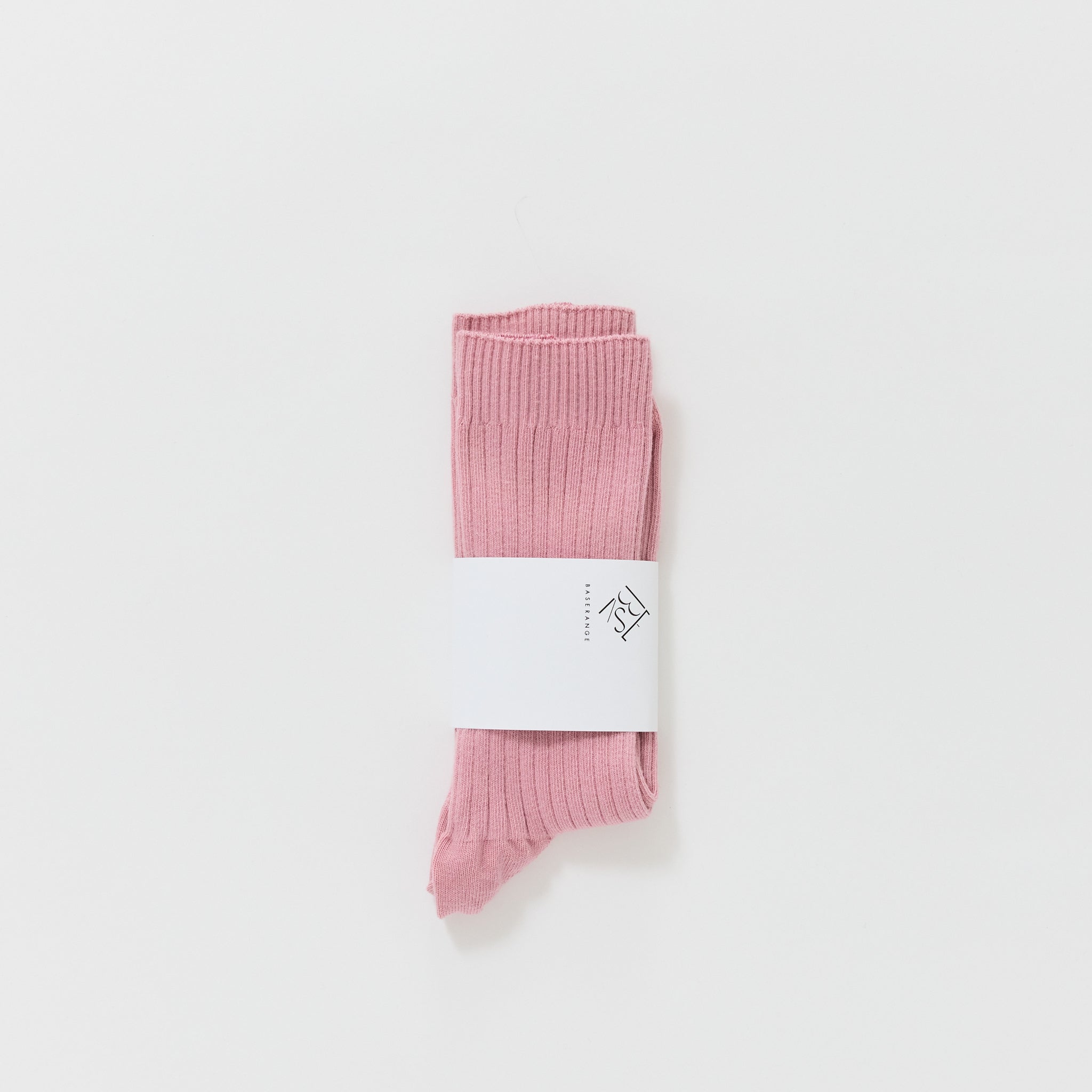 Rib Overankle Socks Vie Pink