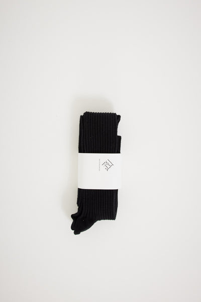 Baserange | Overknee Socks Black | Maplestore