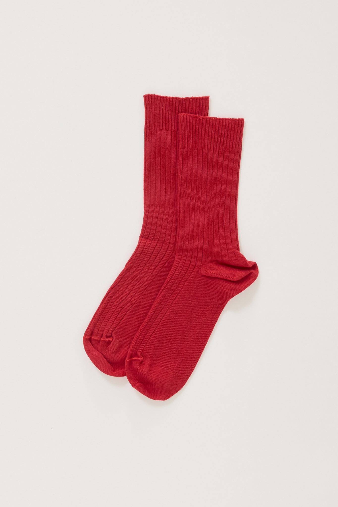 Baserange | Rib Overankle Socks Team Red | Maplestore