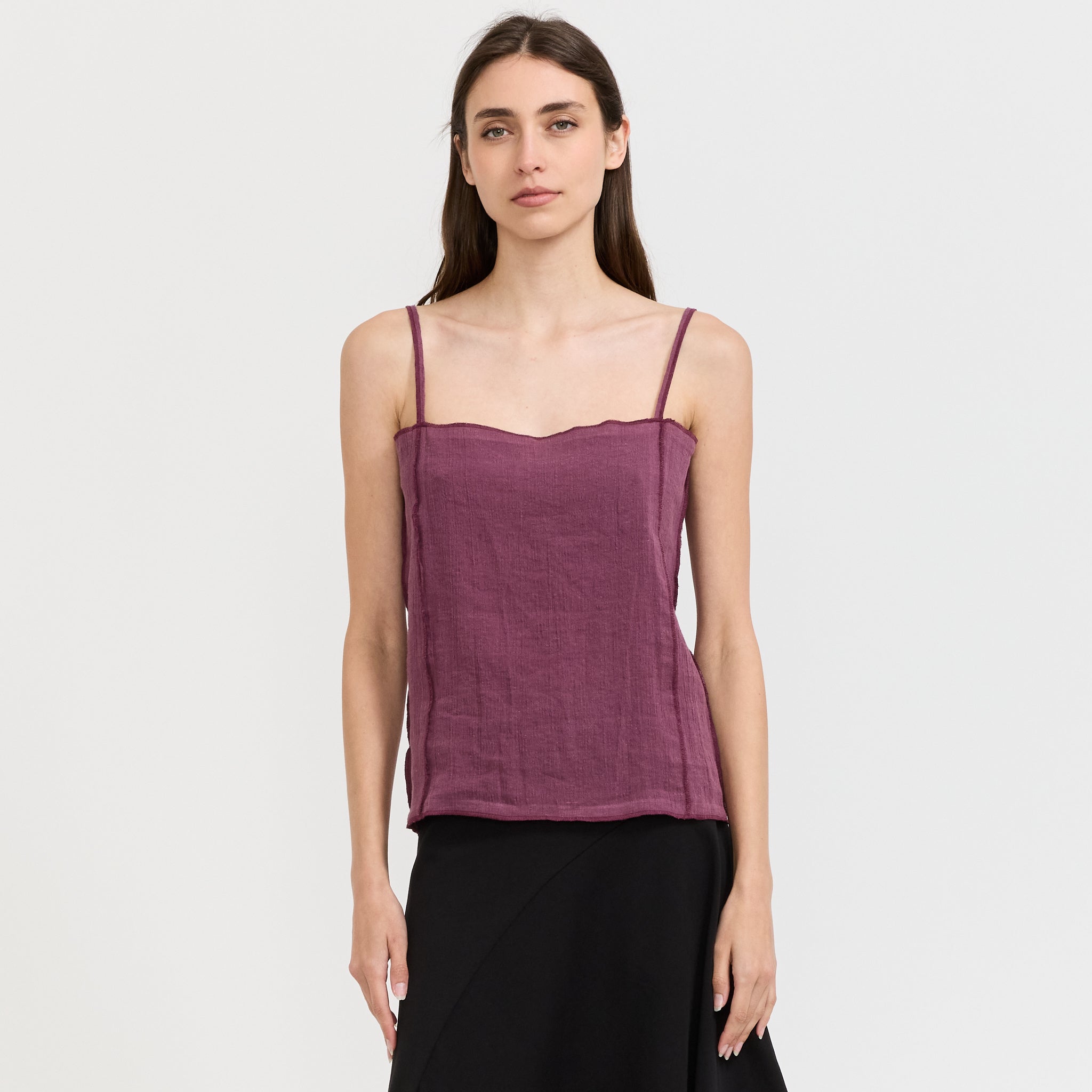 Shok Slip Top Aubergine