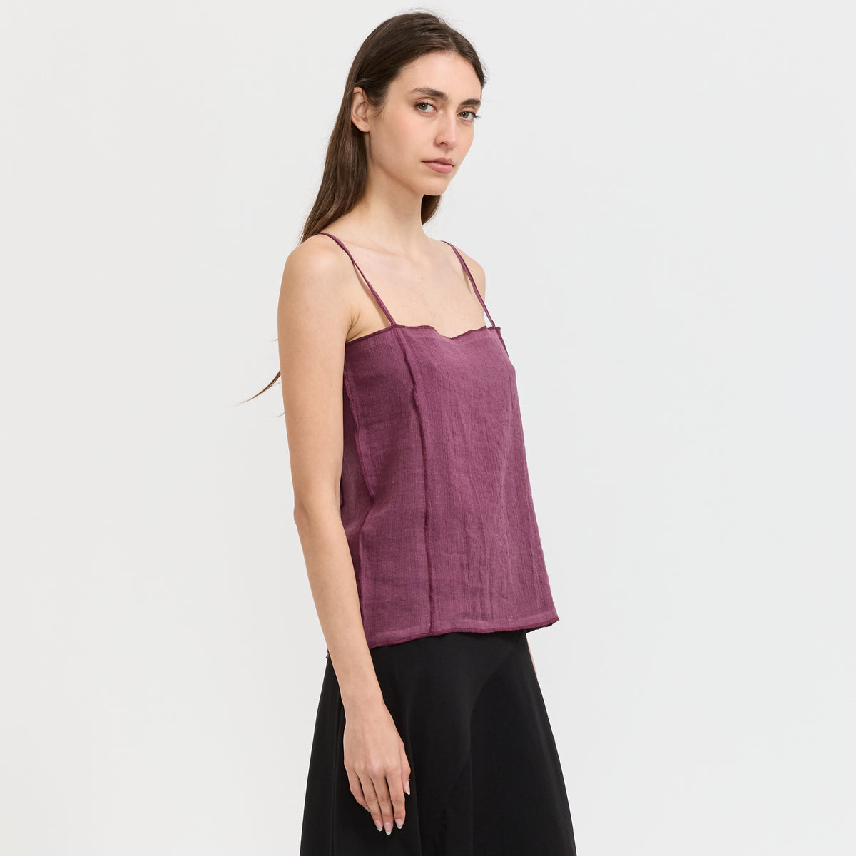 Shok Slip Top Aubergine