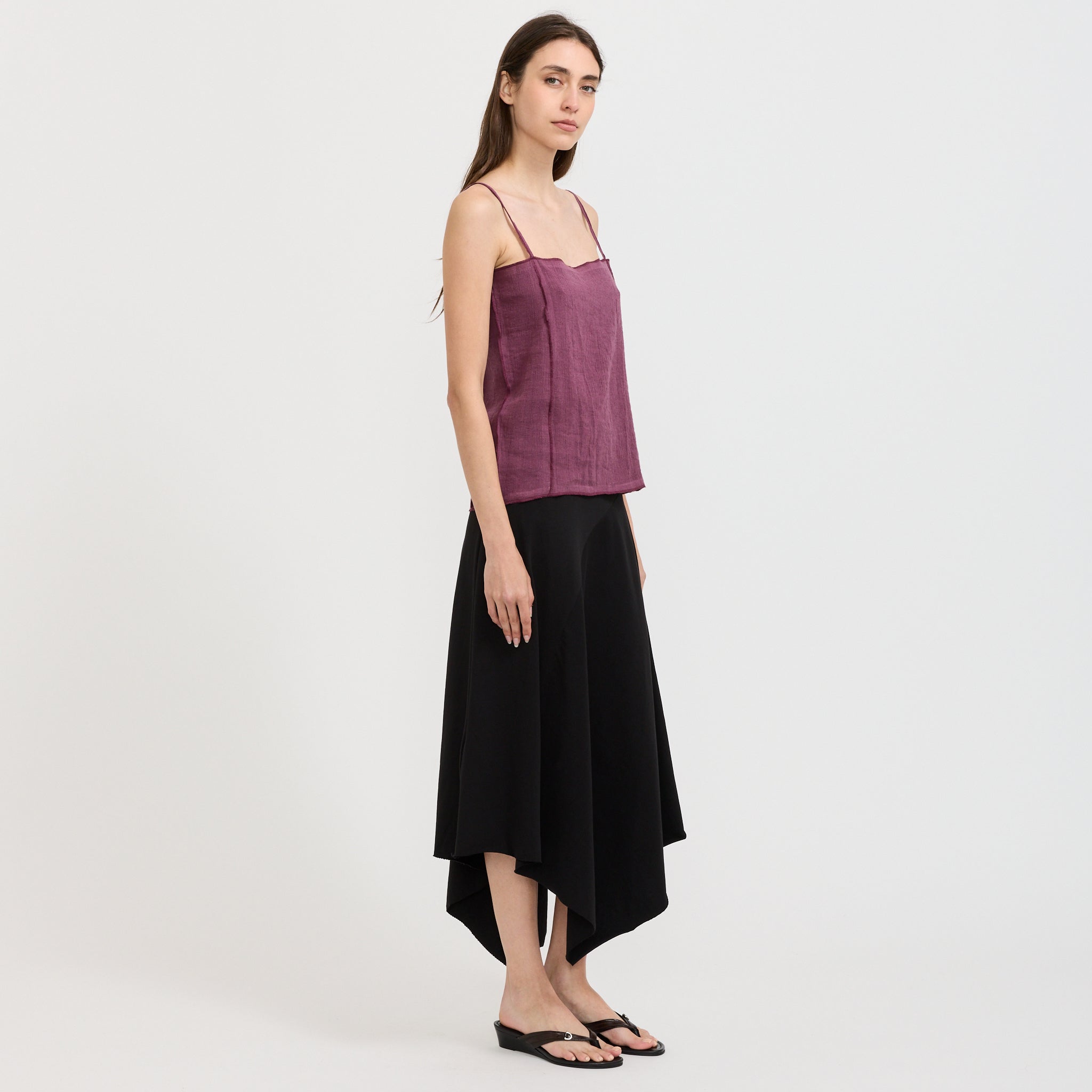 Shok Slip Top Aubergine