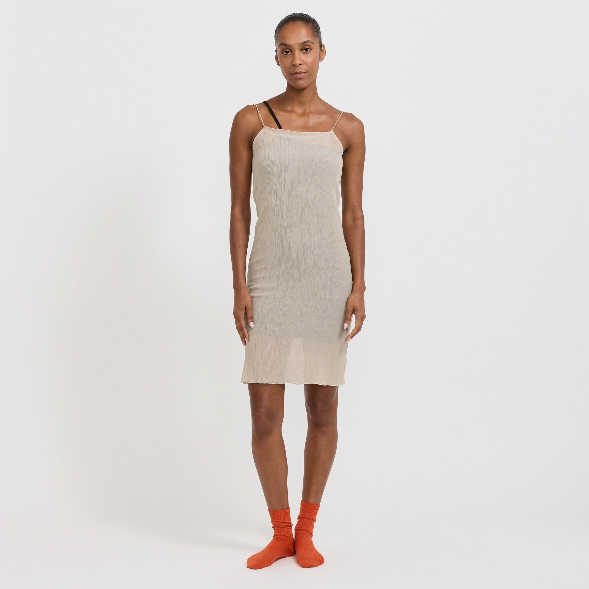 Baserange | Sti Slip Dress Sylva Beige | Maplestore