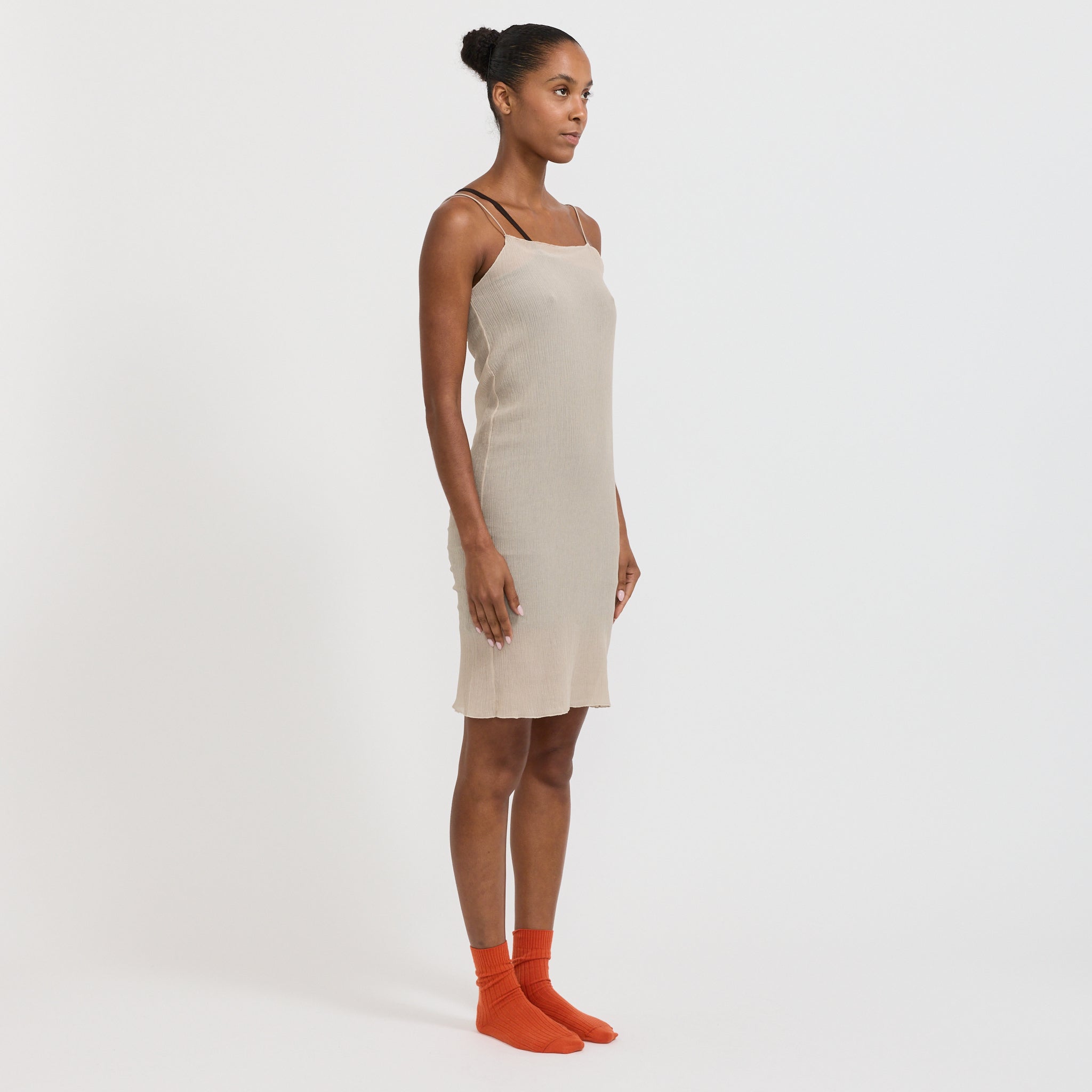 Baserange | Sti Slip Dress Sylva Beige | Maplestore