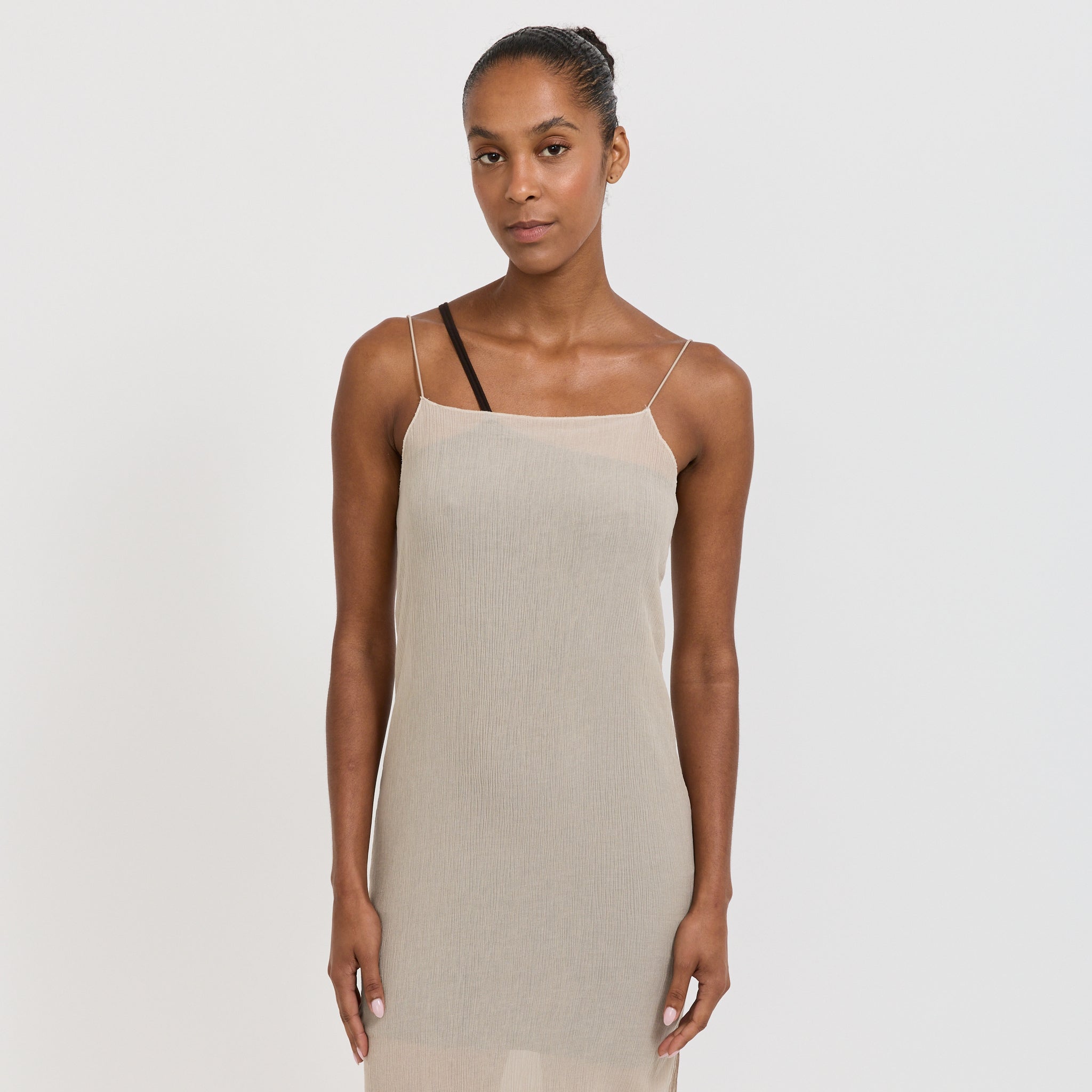 Baserange | Sti Slip Dress Sylva Beige | Maplestore