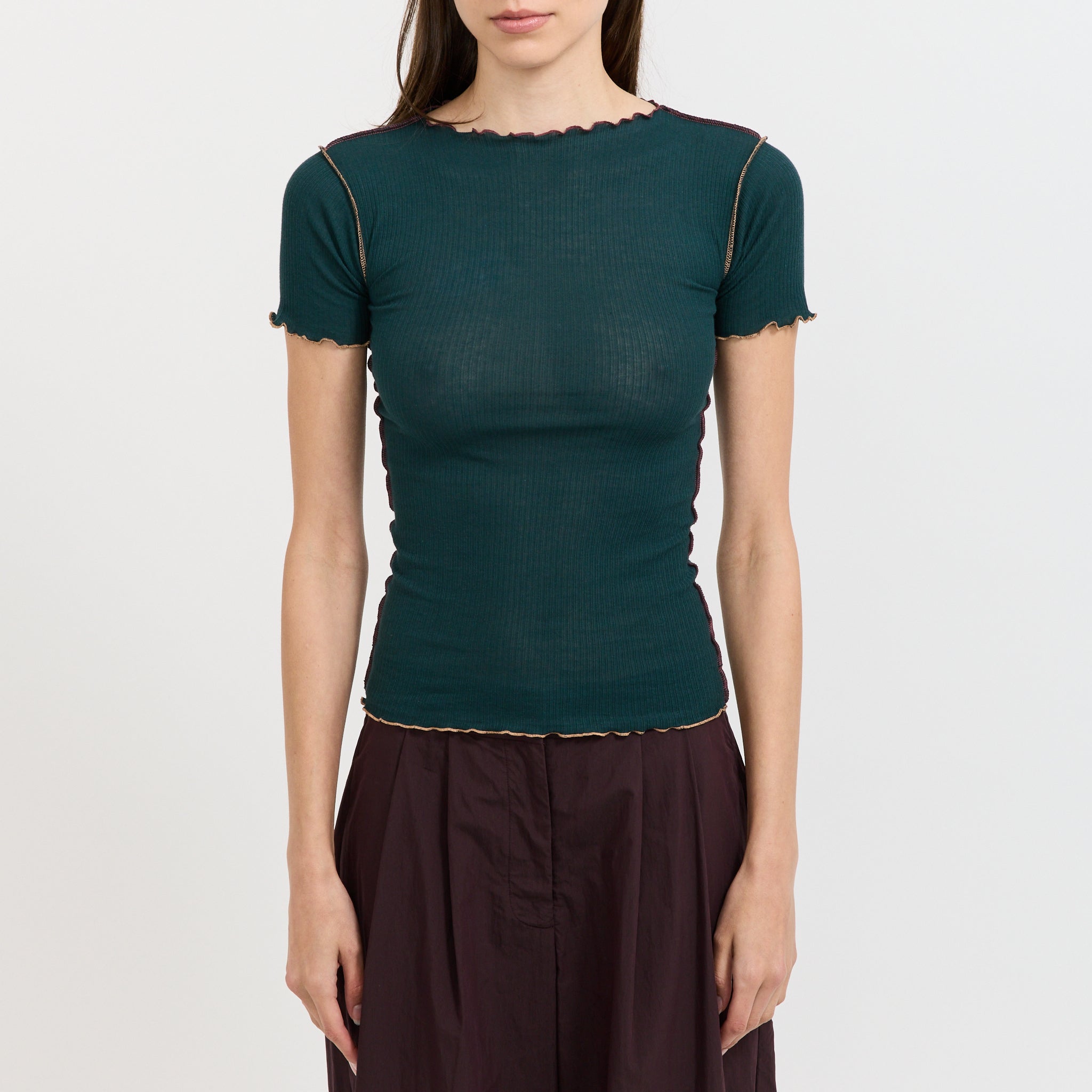 Vein Tee Shirt Hirsu Green