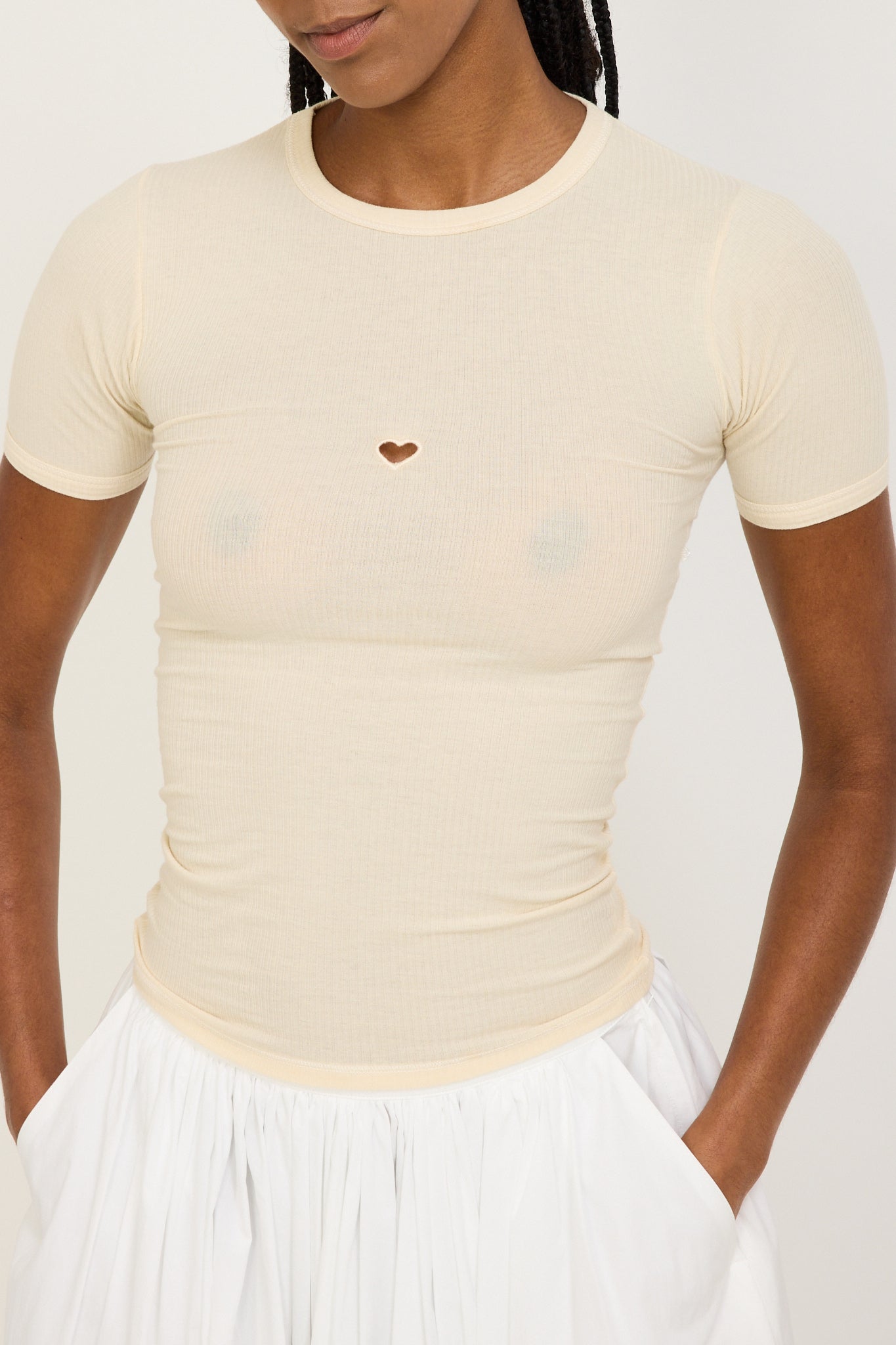 Heart Short Sleeve Undyed