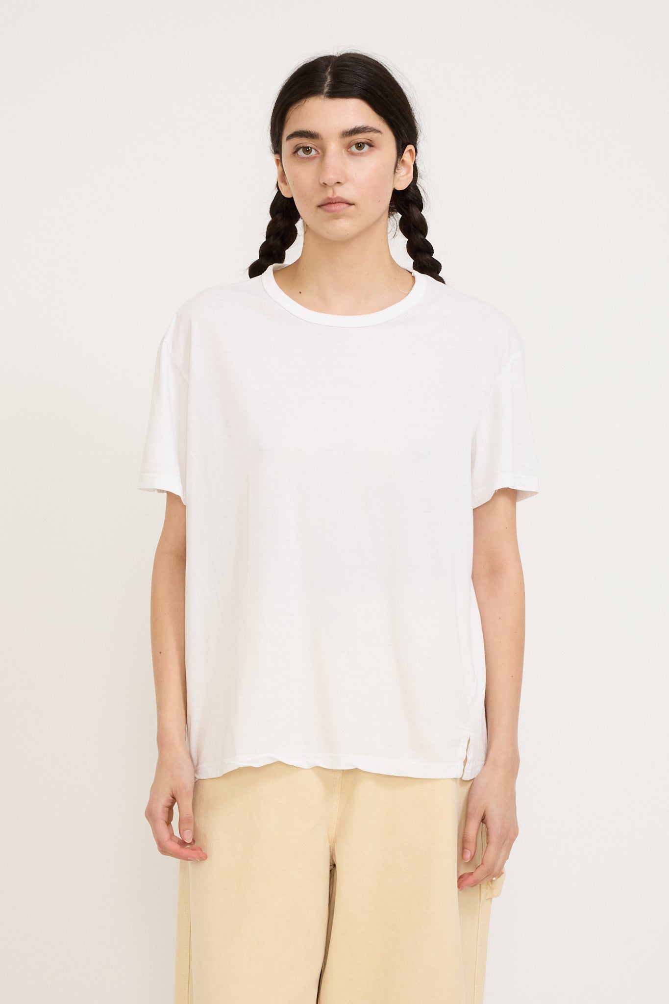 Bassike | Boyfriend Heritage S/S T-Shirt White | Maplestore