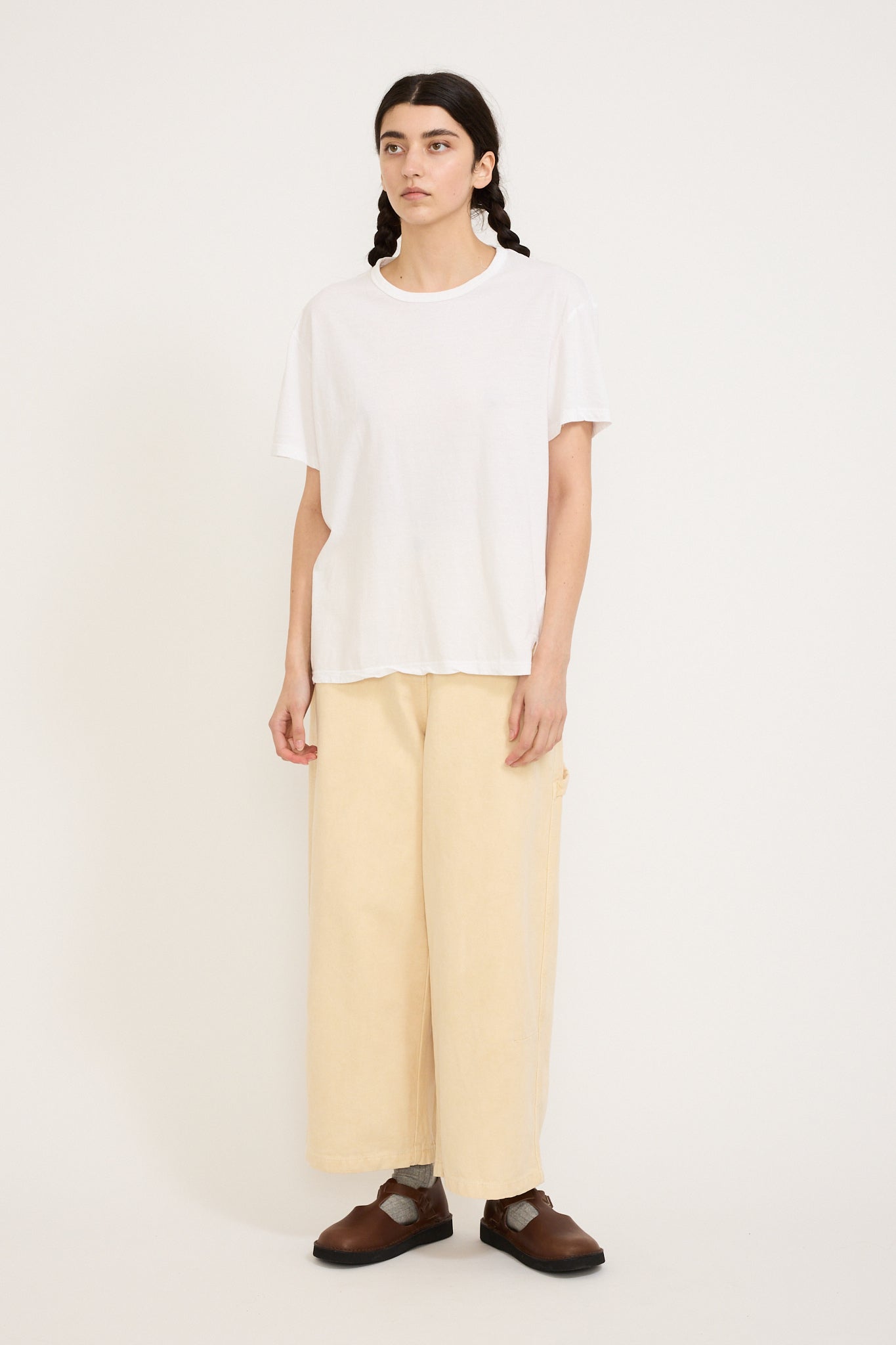 Bassike | Boyfriend Heritage S/S T-Shirt White | Maplestore