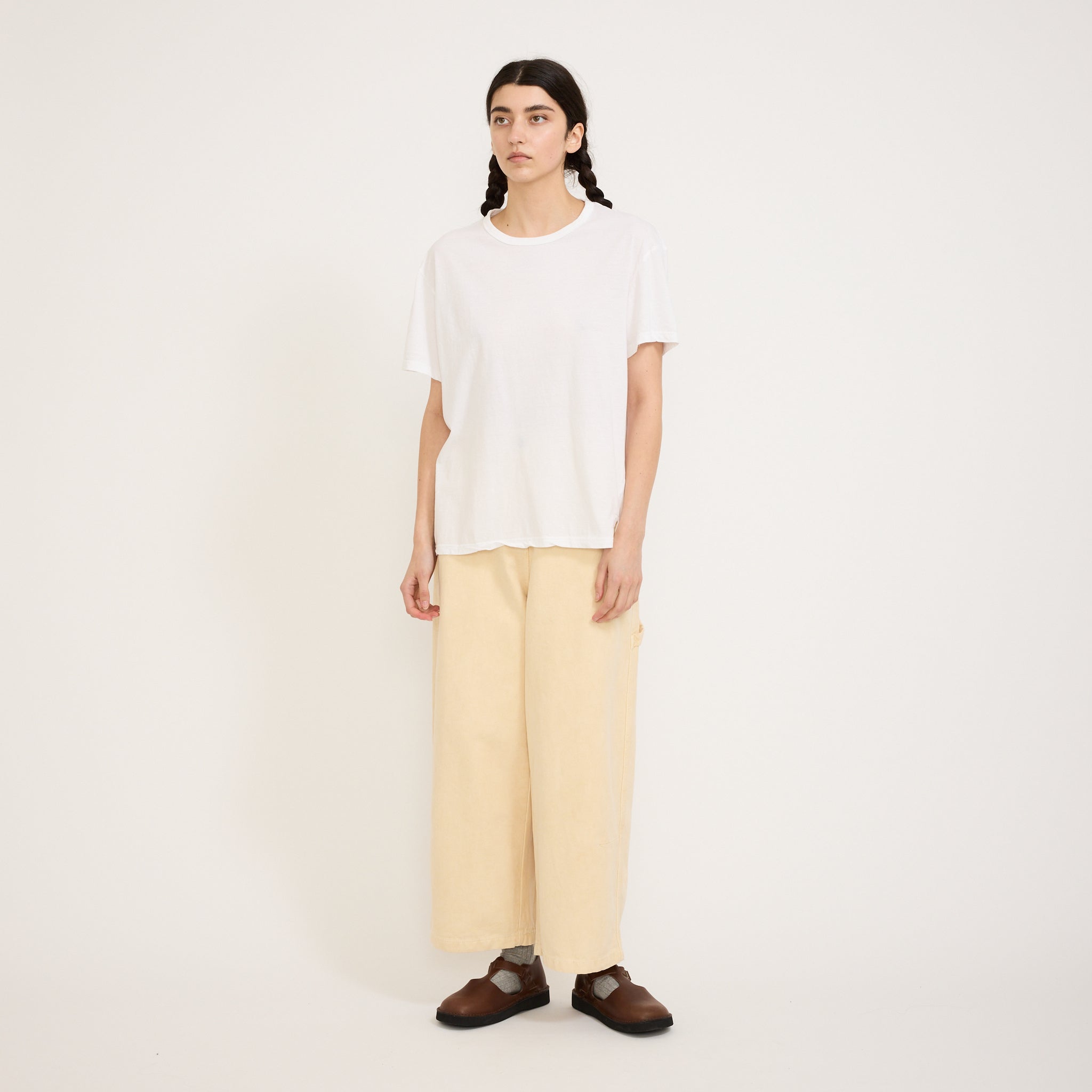 Bassike | Boyfriend Heritage S/S T-Shirt White | Maplestore