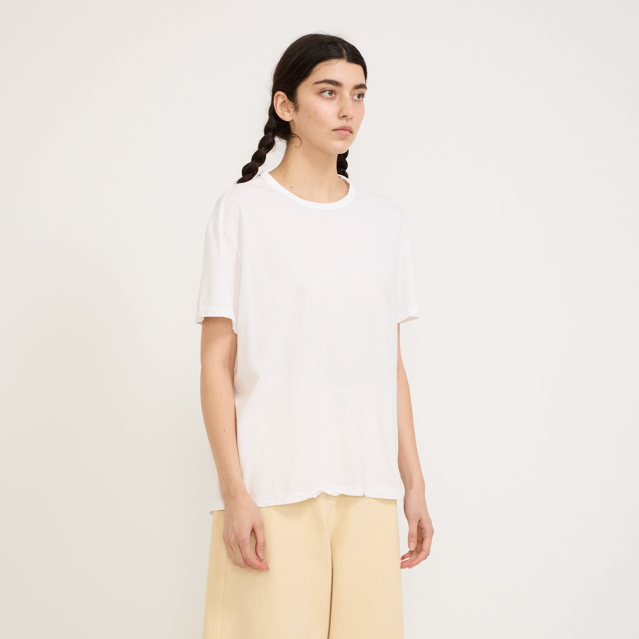Bassike | Boyfriend Heritage S/S T-Shirt White | Maplestore