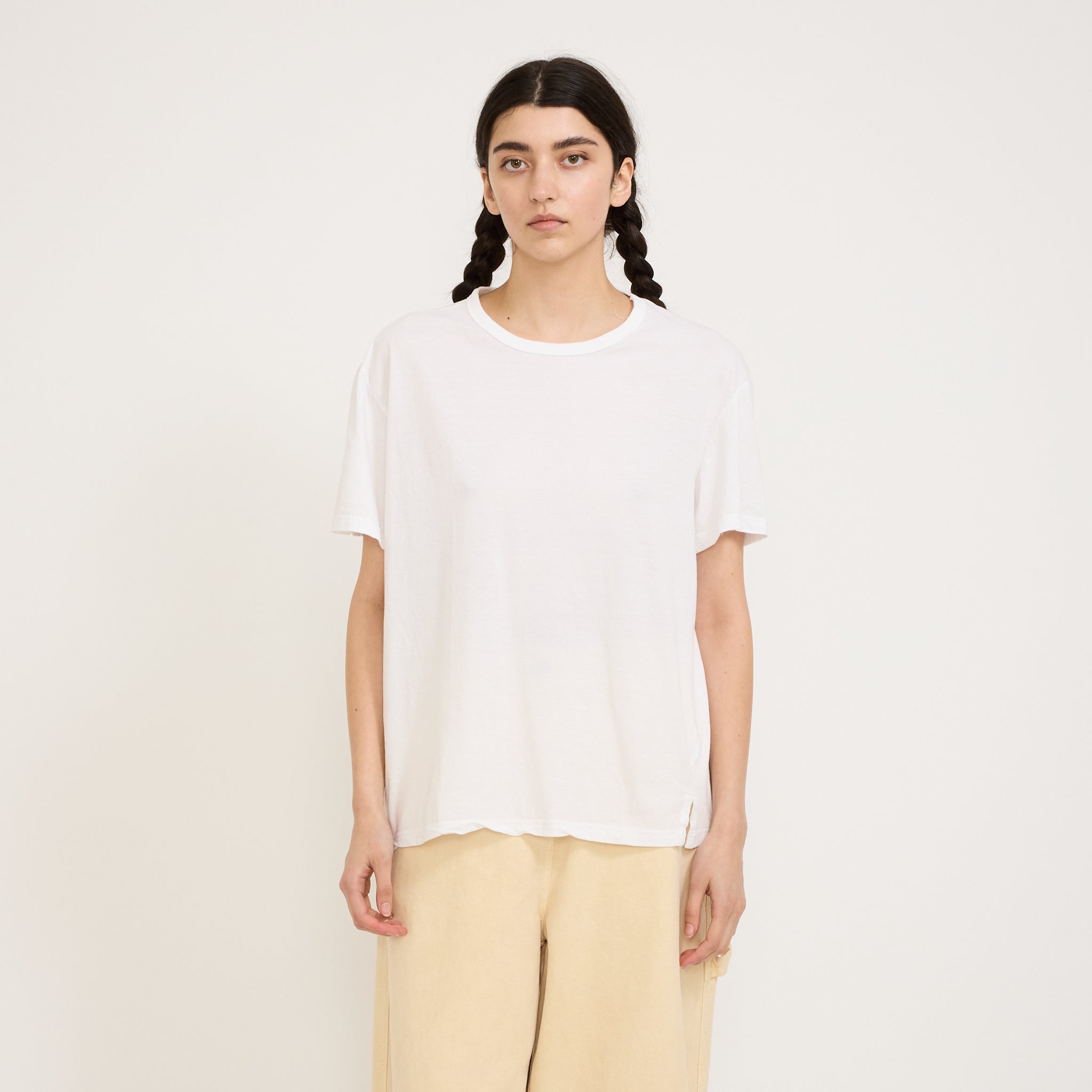 Bassike | Boyfriend Heritage S/S T-Shirt White | Maplestore