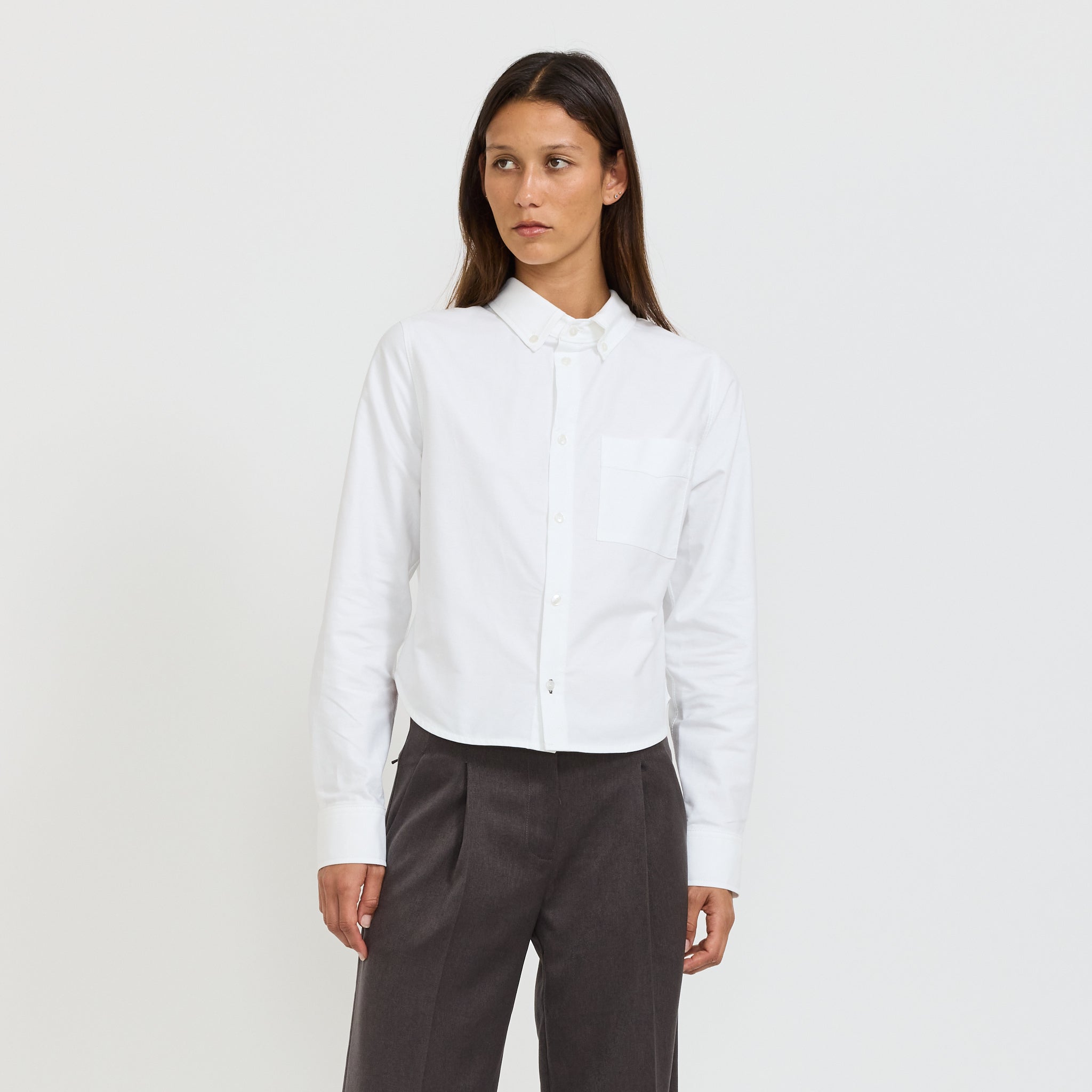 Bassike | Pinpoint Classic shirt White | Maplestore