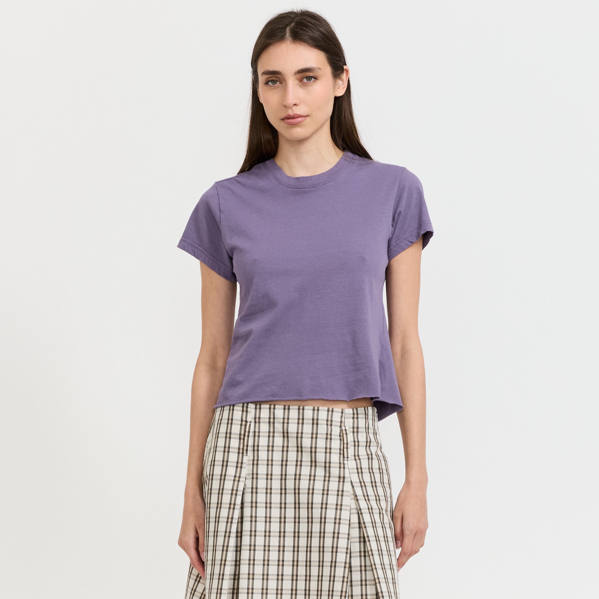 Raw Edge Baby T-Shirt Heritage Purple