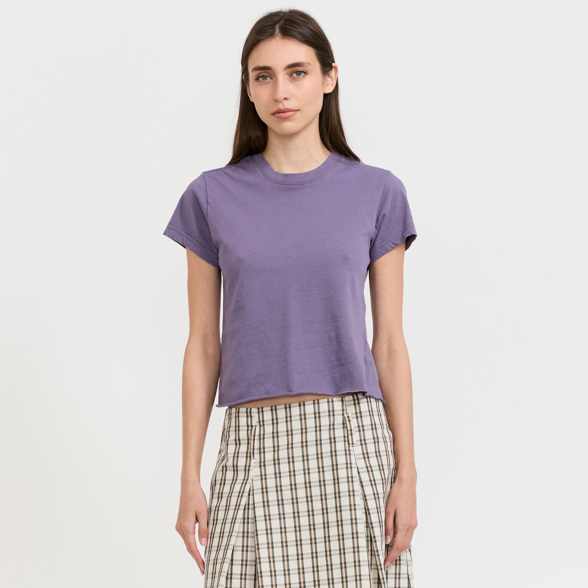 Raw Edge Baby T-Shirt Heritage Purple