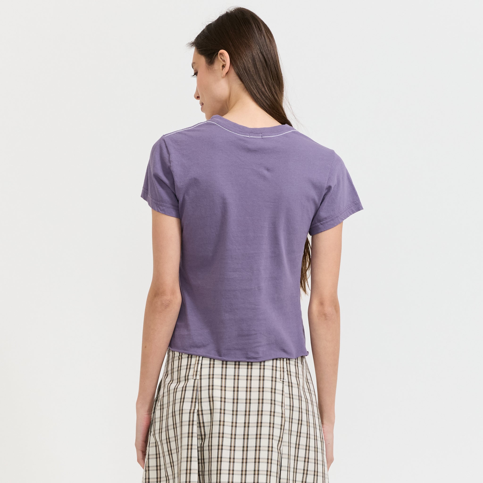 Raw Edge Baby T-Shirt Heritage Purple