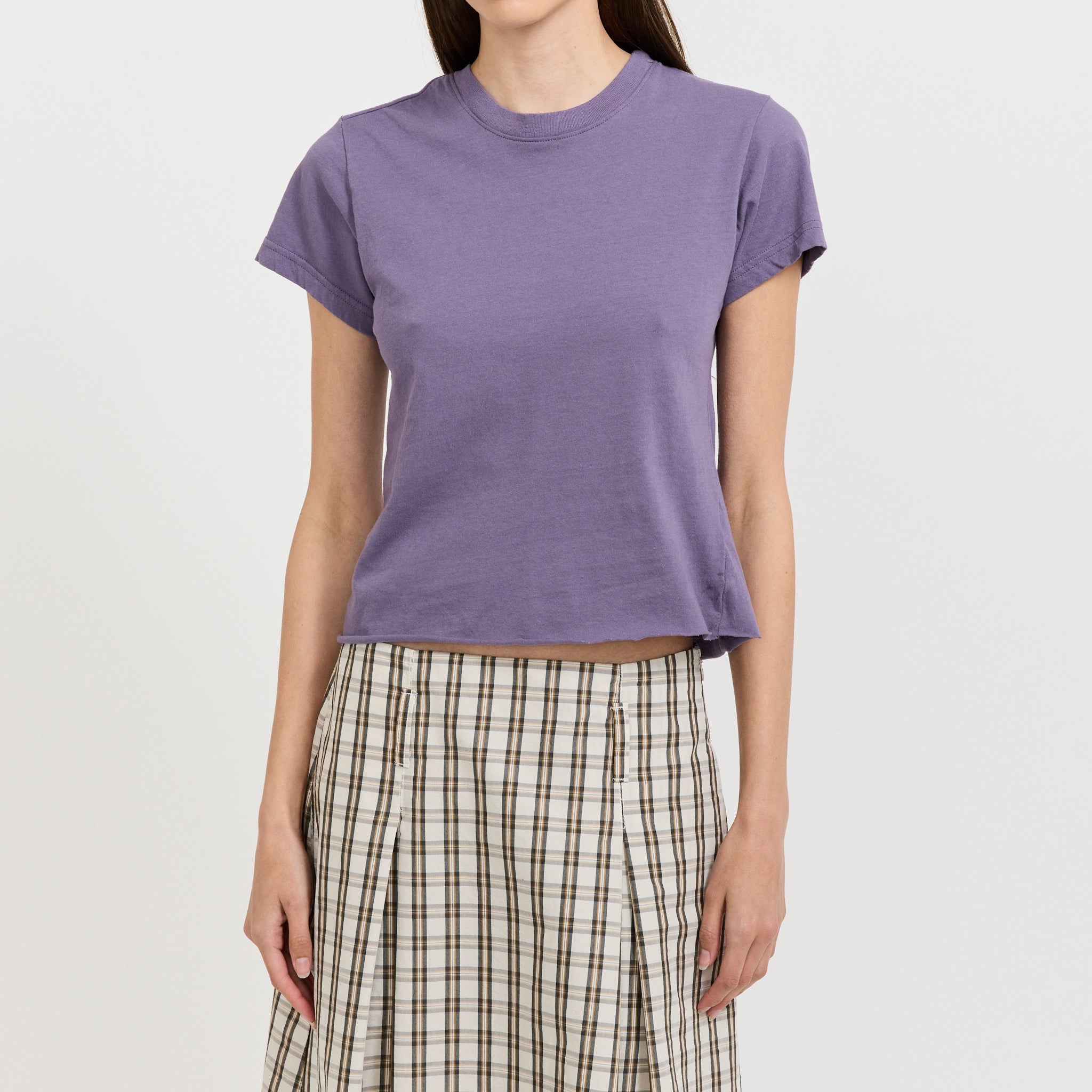 Raw Edge Baby T-Shirt Heritage Purple