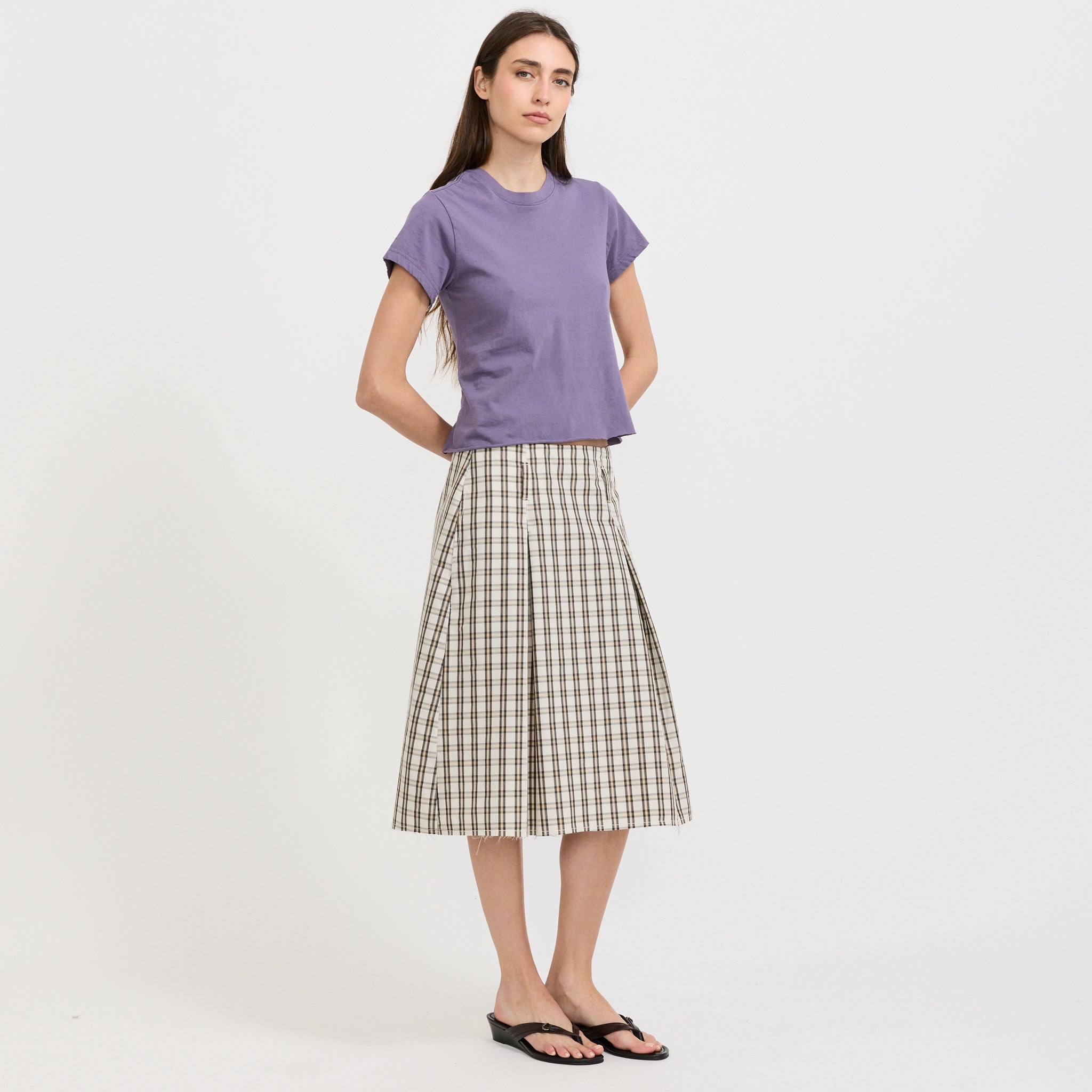 Raw Edge Baby T-Shirt Heritage Purple