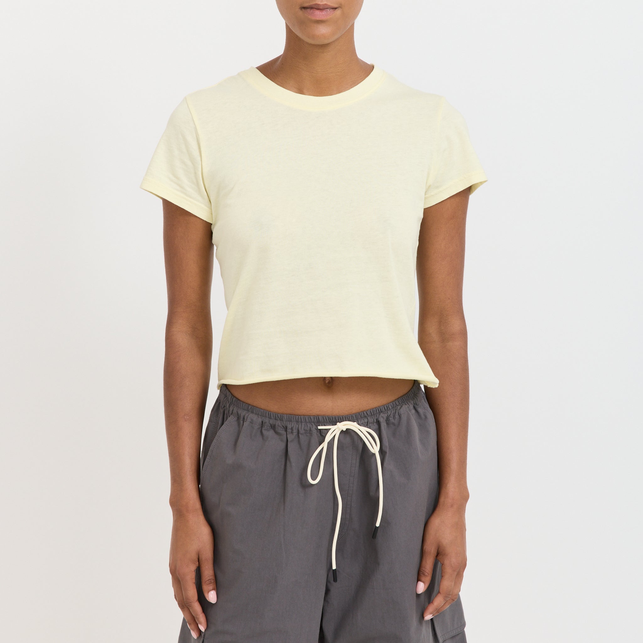 Raw Edge Baby T-Shirt Lemon Sorbet