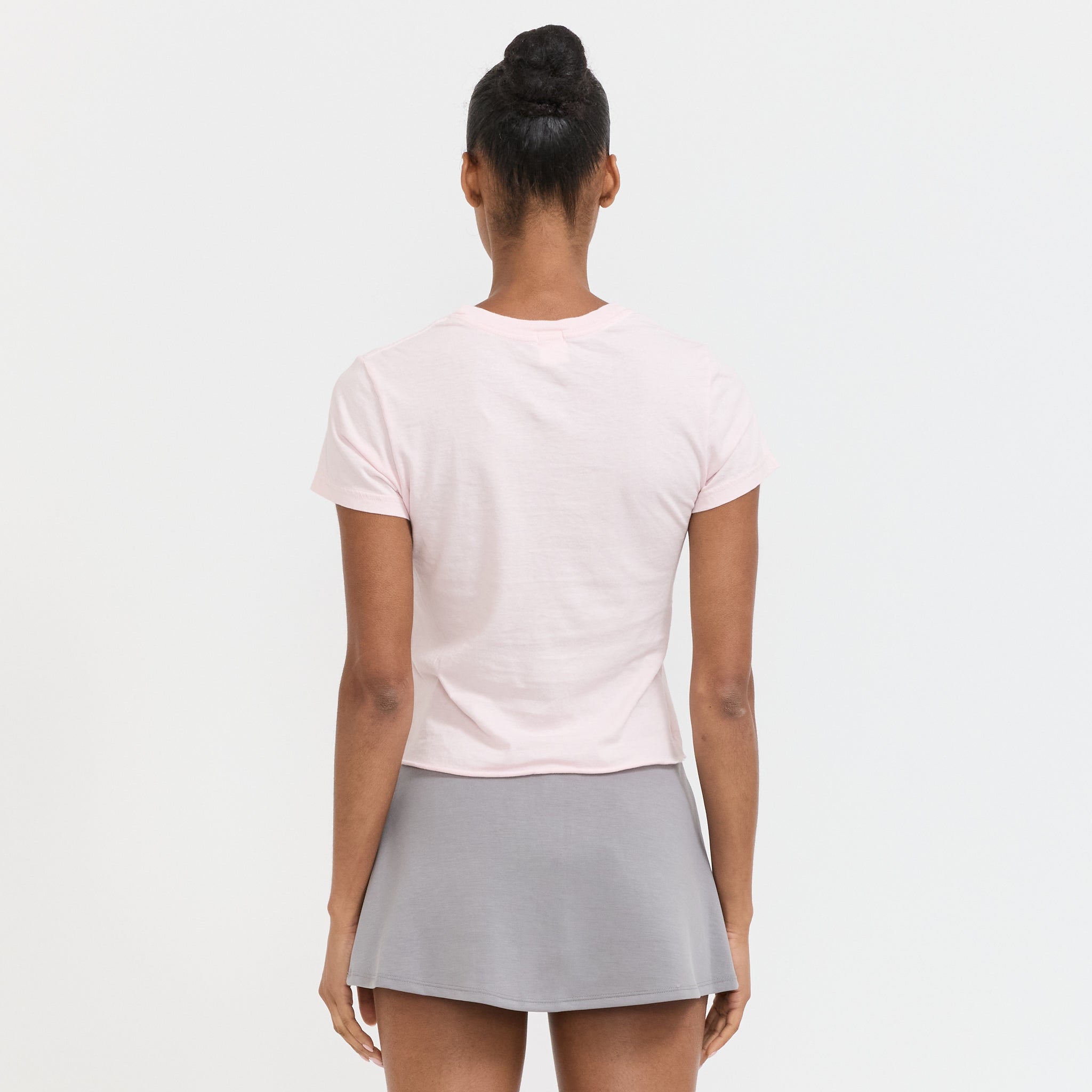 Raw Edge Baby T-Shirt Powder Pink