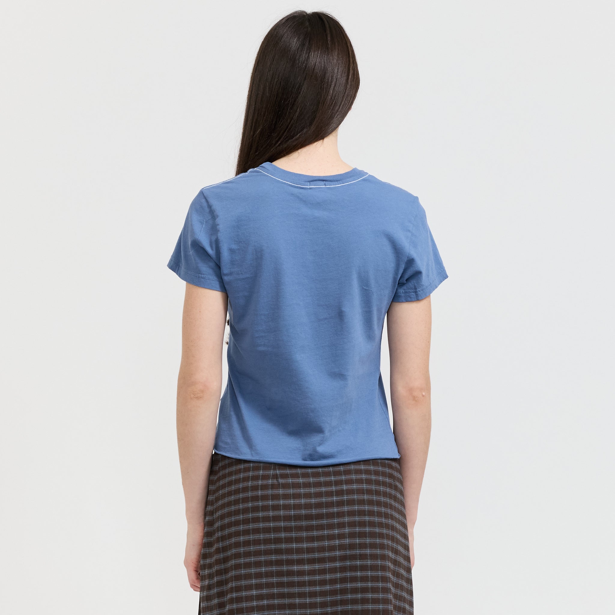 Raw Edge Baby T-Shirt Vintage Blue