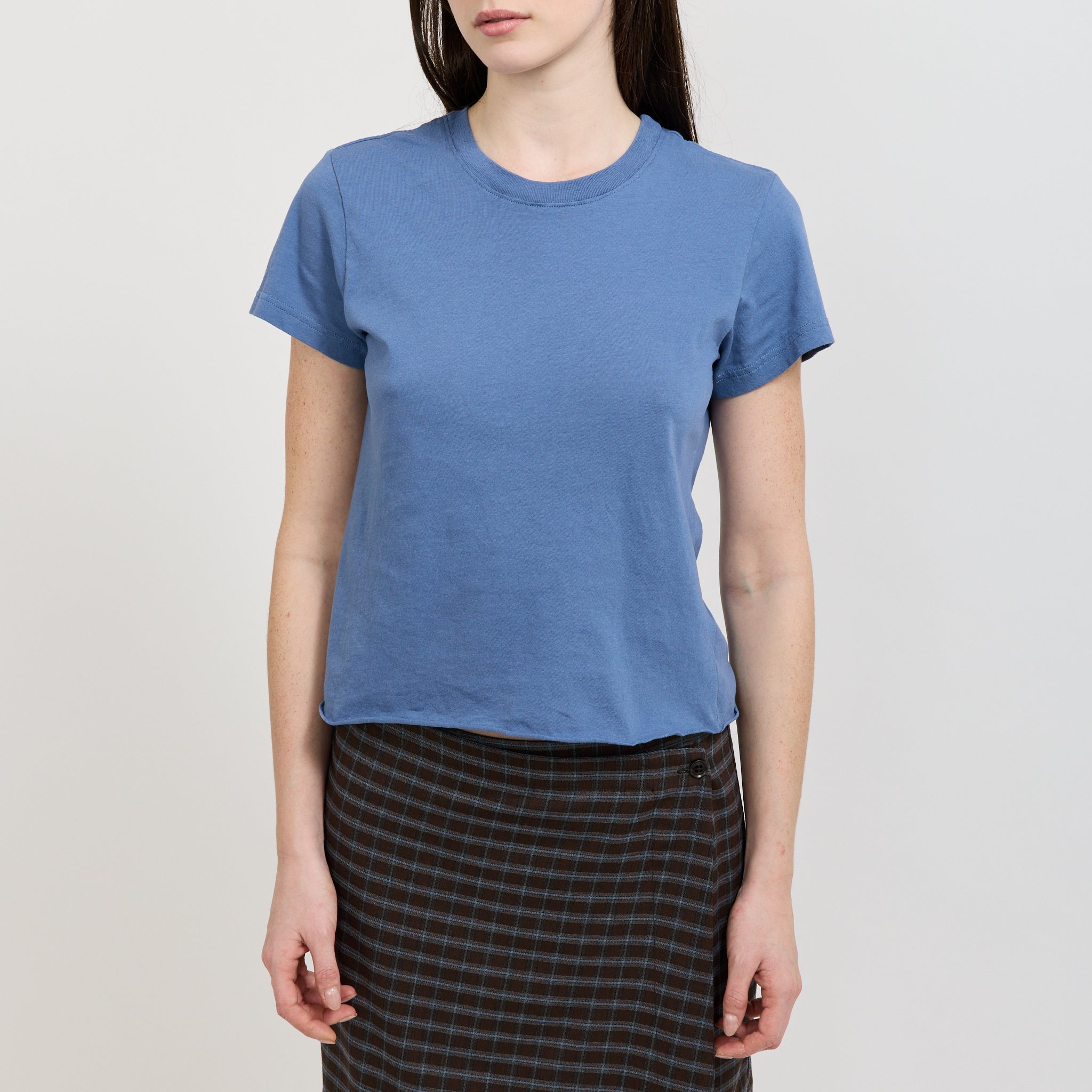 Raw Edge Baby T-Shirt Vintage Blue