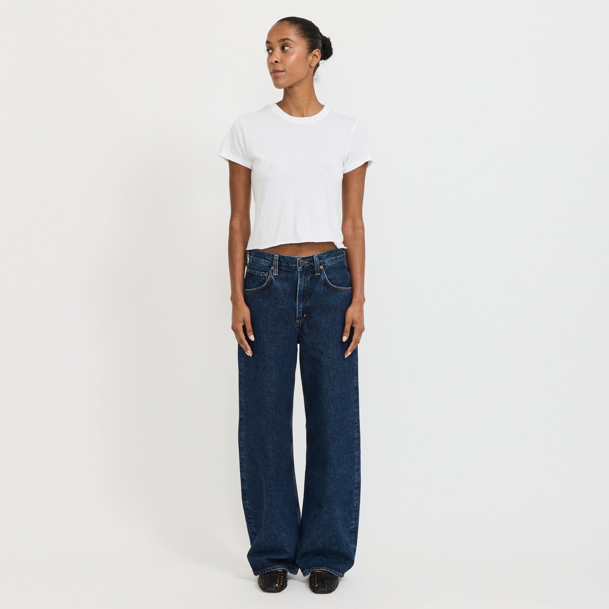 Raw Edge Baby T-Shirt White