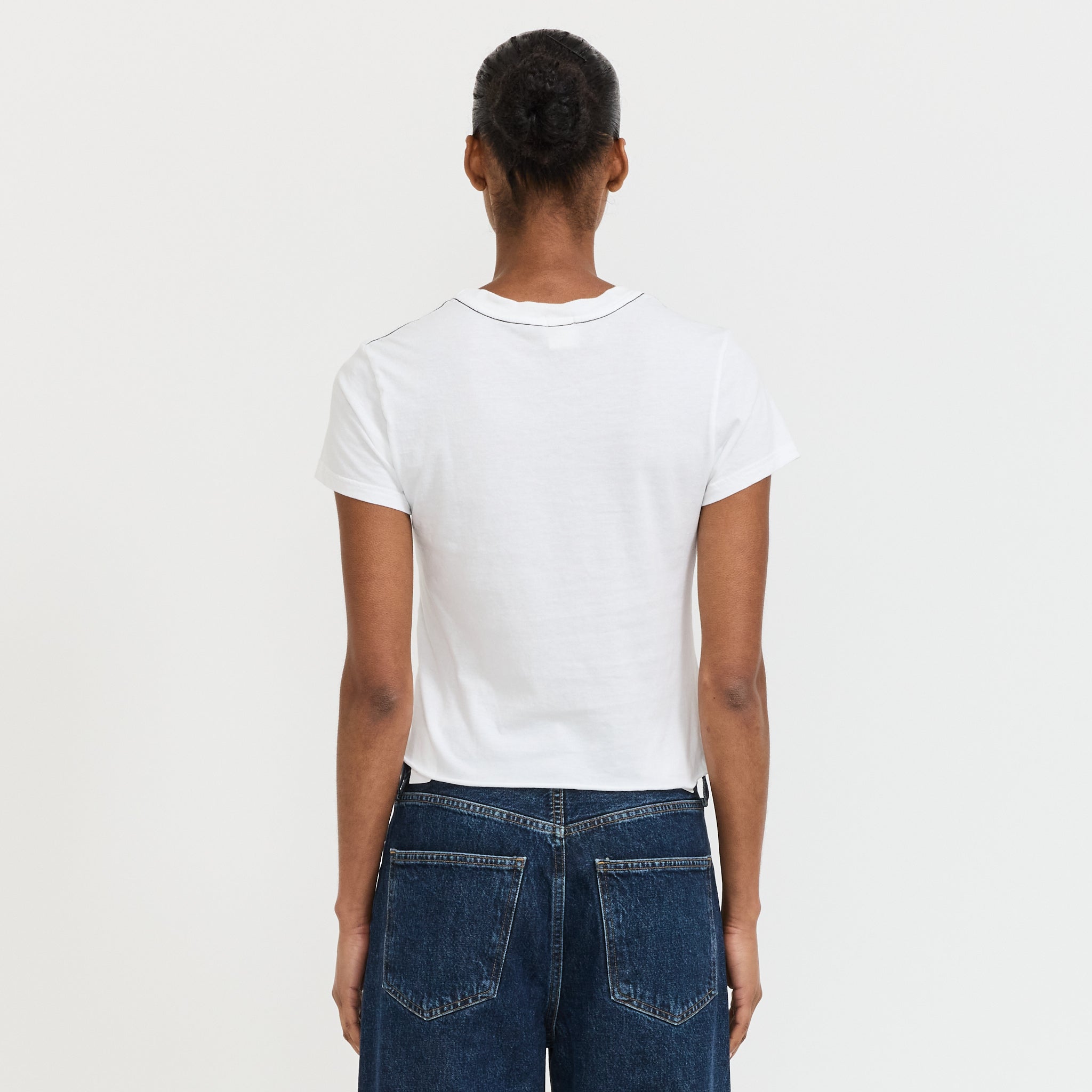 Raw Edge Baby T-Shirt White