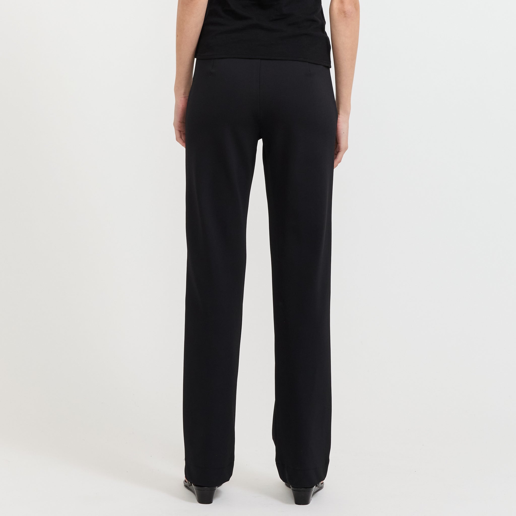 Twill Bandless Pant Black